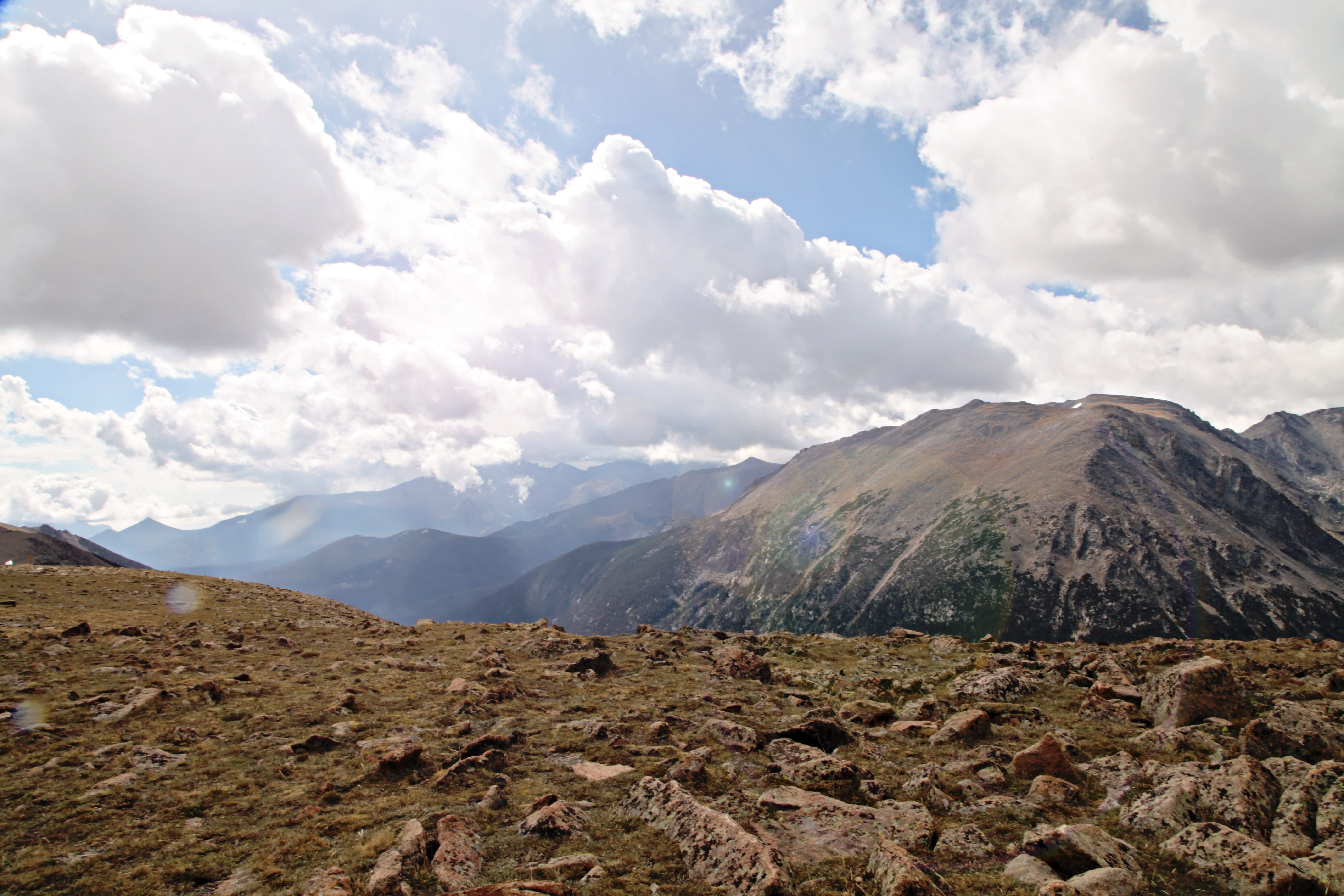 sky, beauty in nature, cloud - sky, landscape, colorado, 5K, tranquil scene, environment, solid, mountain peak, day, land, no people, mountains, rock - object, HD Wallpaper