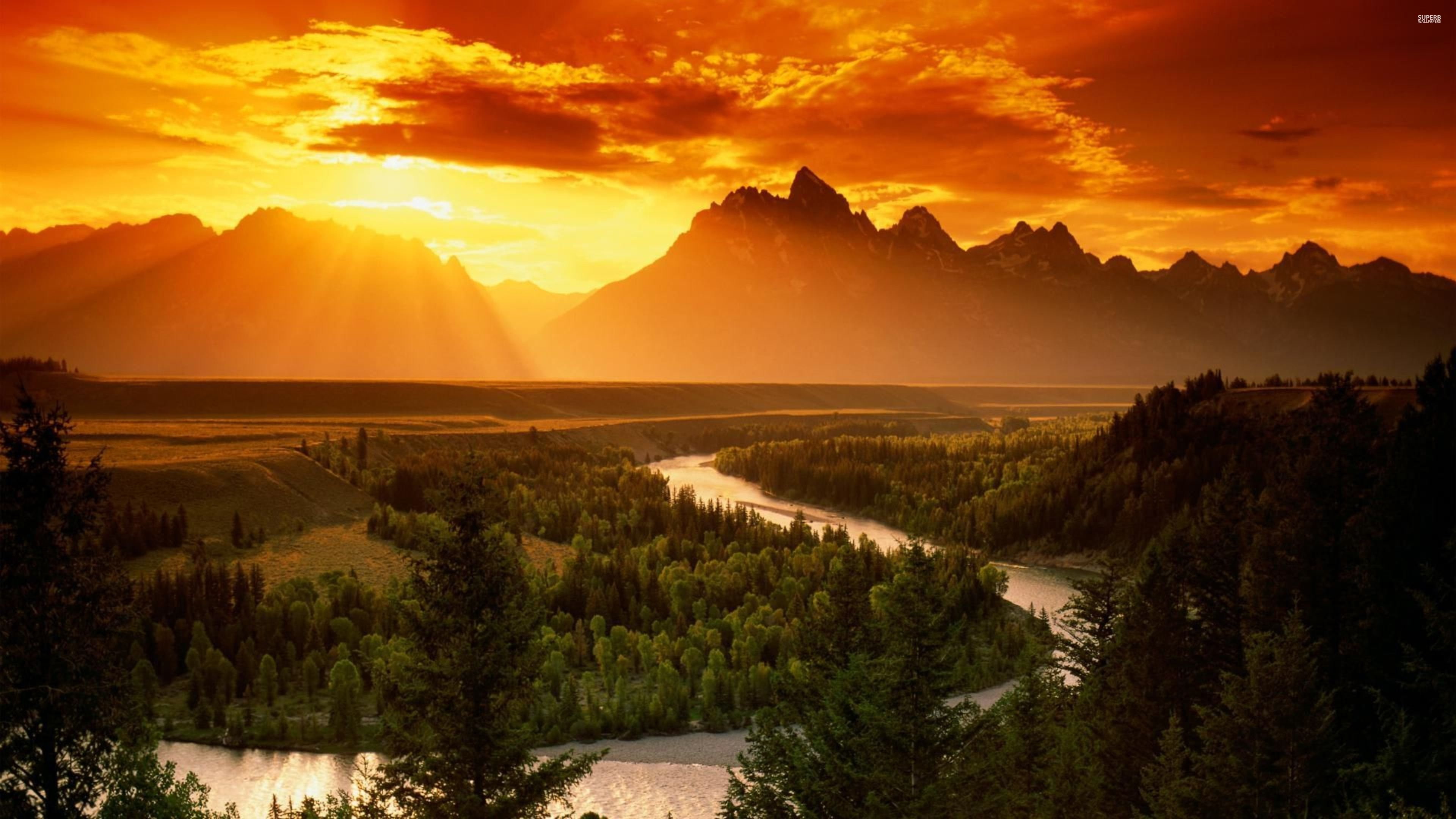 river, Teton, 4K, snake, grand, park, 3840x2, 27449, national, HD Wallpaper