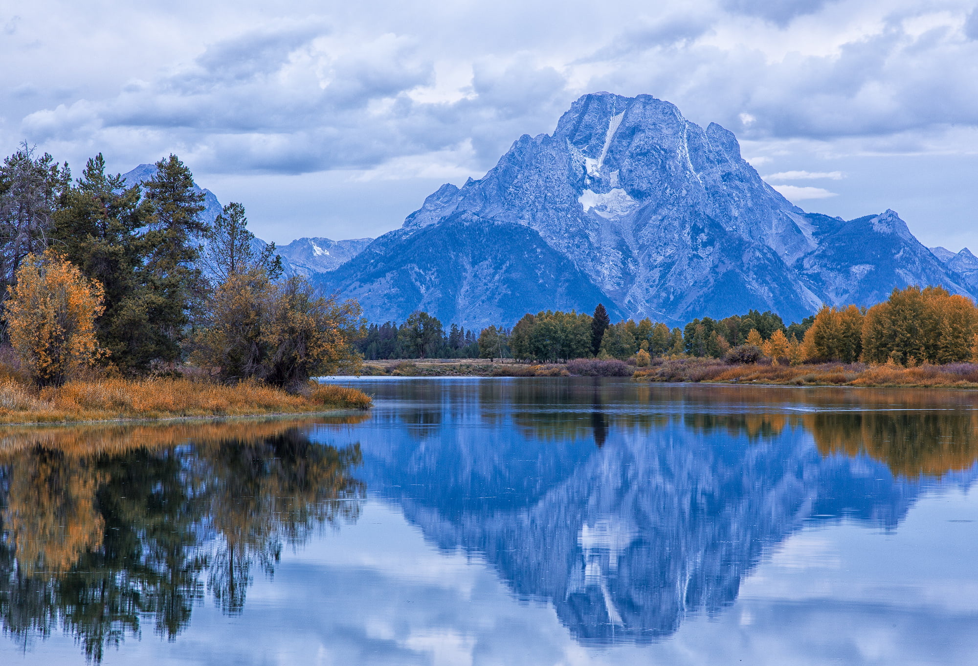 cloud - sky, day, the sky, scenics - nature, 1080P, Mount Moran, nature, plant, Grand Teton National Park, lake, river, no people, Grand Teton, surface, HD Wallpaper