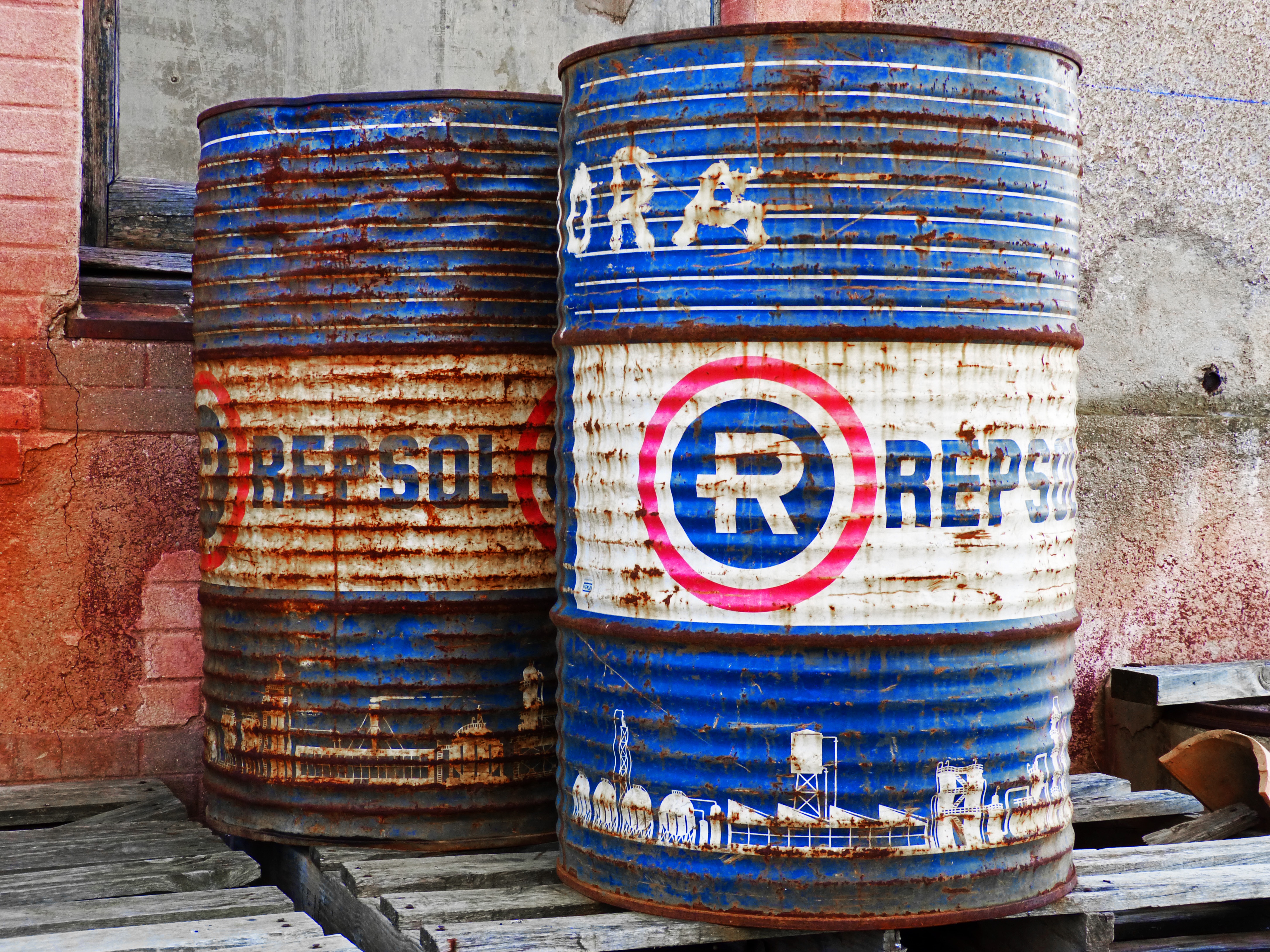 communication, barrels of oil, rusty, container, drum - container, built structure, weathered, cylinder, wall - building feature, stack, text, no people, HD Wallpaper