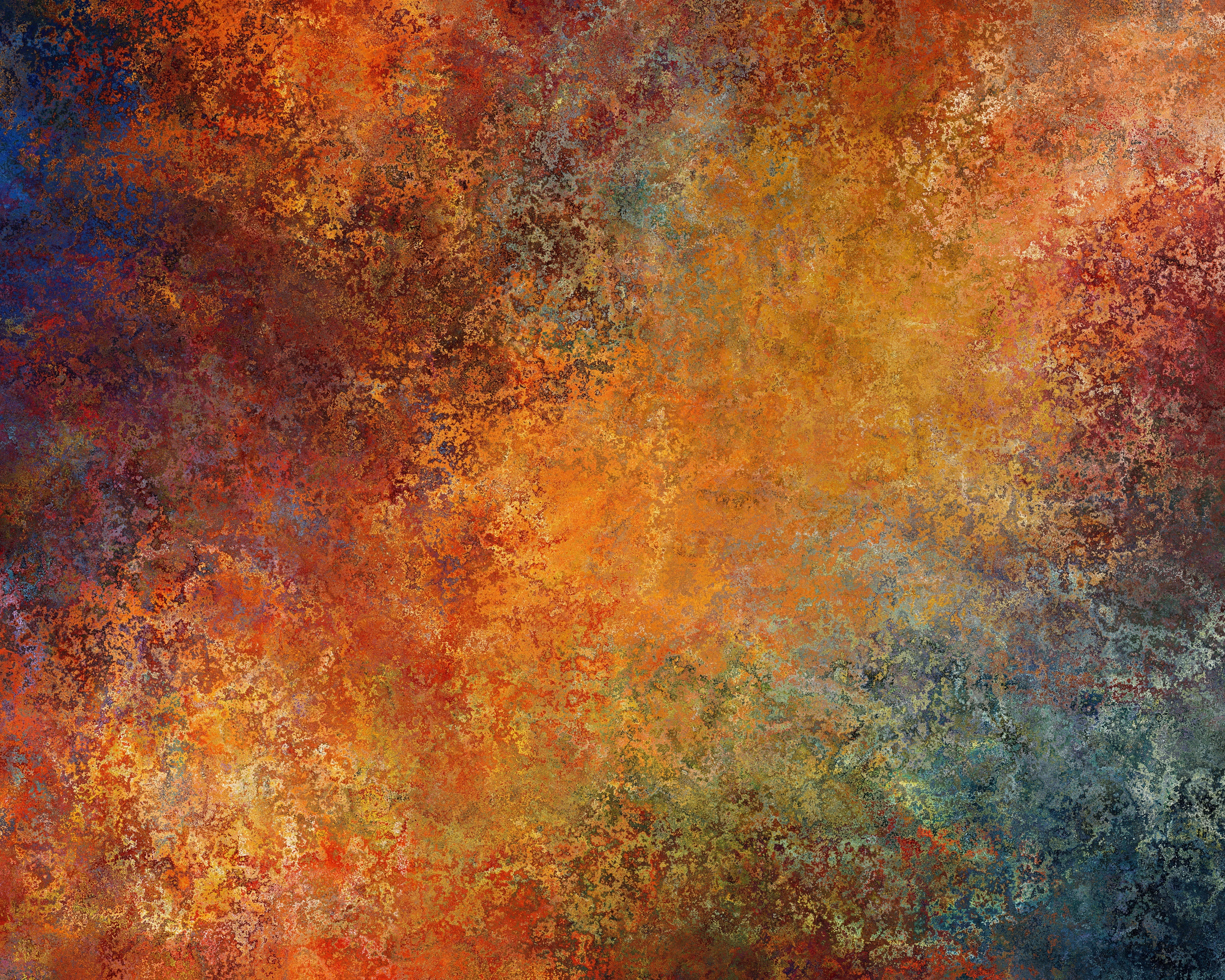 brush stroke, paintings, red, 4K, stained, abstract, backgrounds, paint, no people, orange color, background, textured, texture, pattern, metal, textured effect, HD Wallpaper
