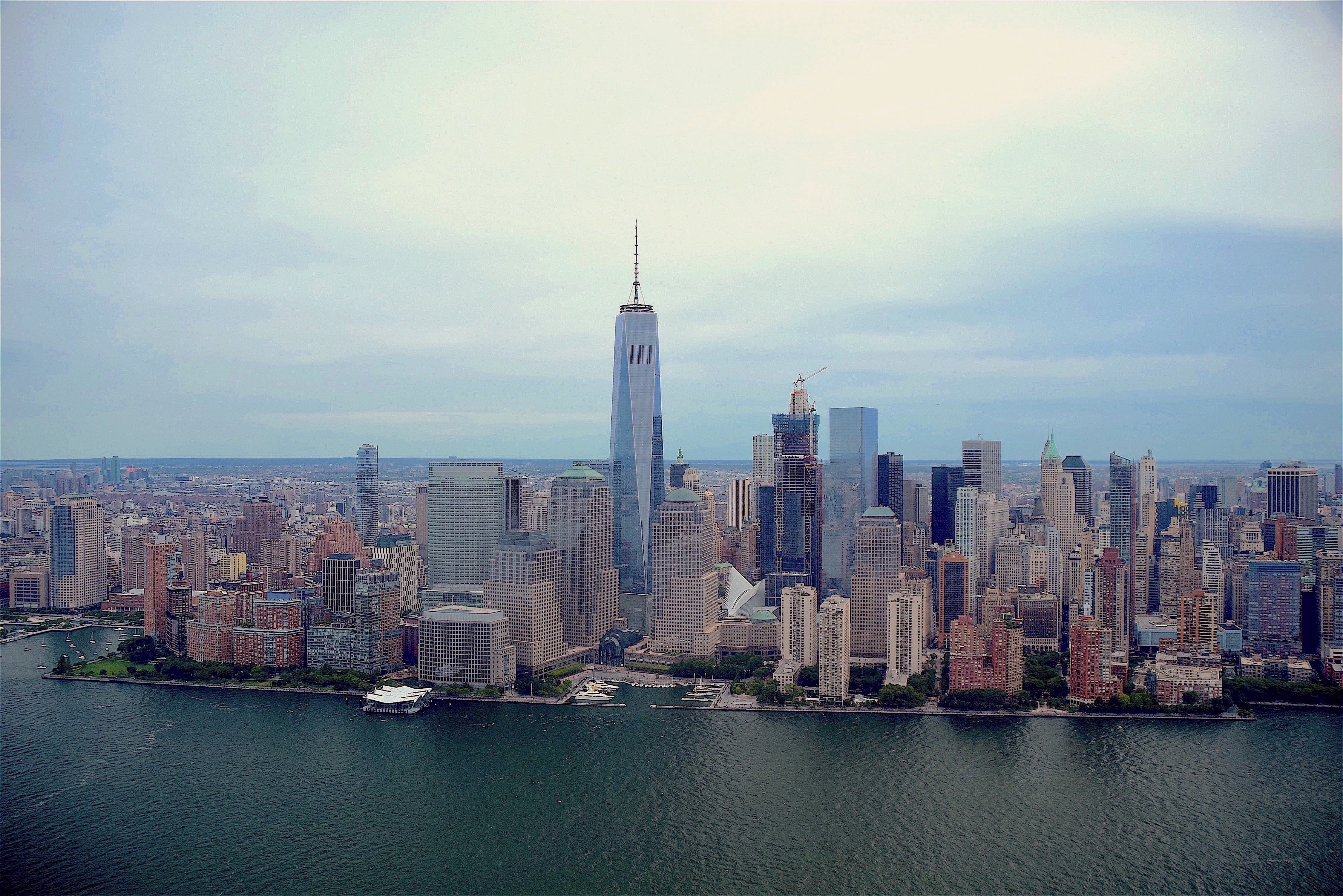 skyscraper, outdoors, modern, china - East Asia, financial District, cloud - sky, built Structure, panoramic, asia, tall - High, 4K, famous Place, skyline, HD Wallpaper