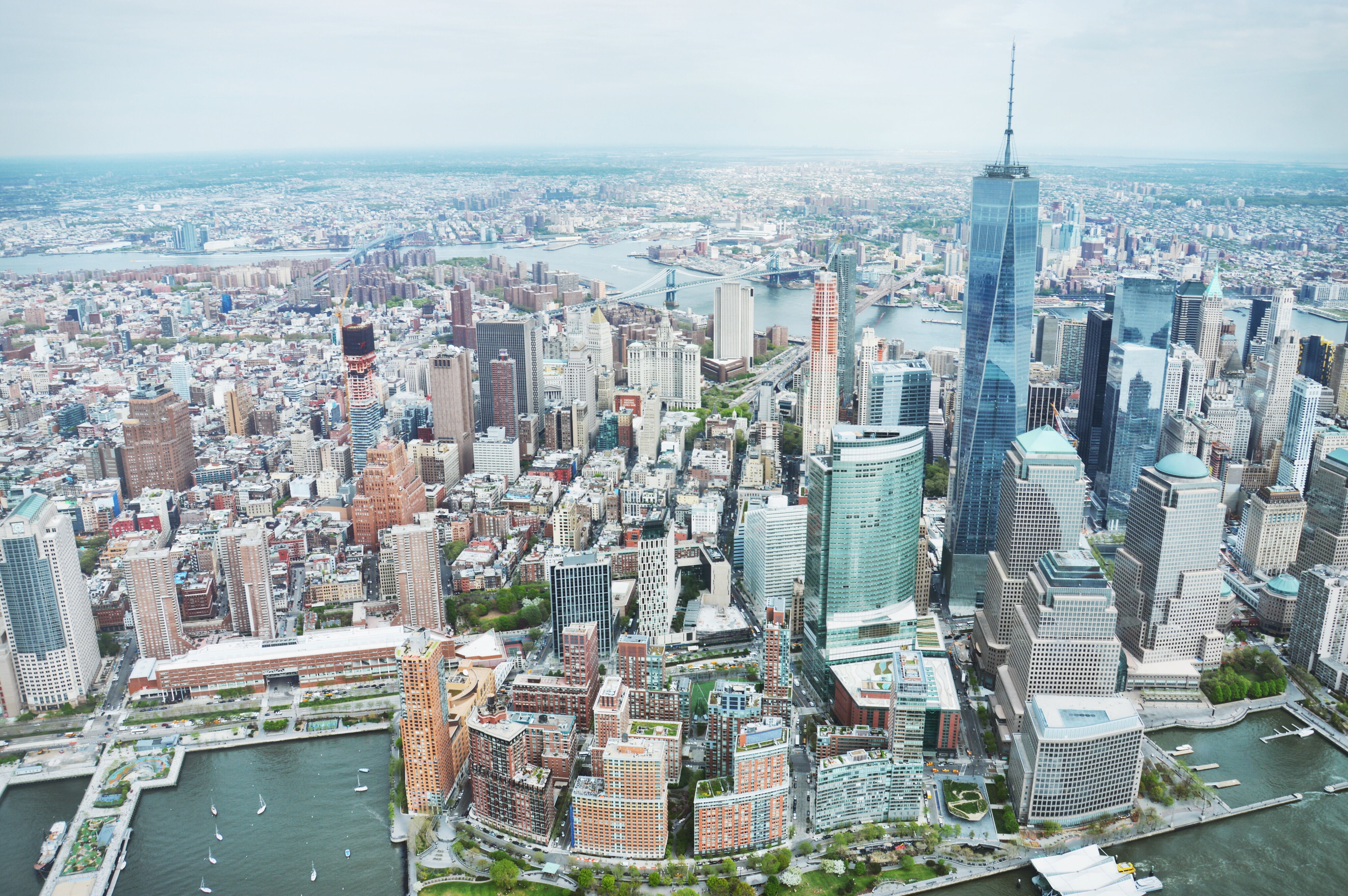 hudson, famous, city, skyline, building, urban Scene, towers, apple, new, new York City, business, nature, buildings, york, urban, sky, crowded, panorama, HD Wallpaper