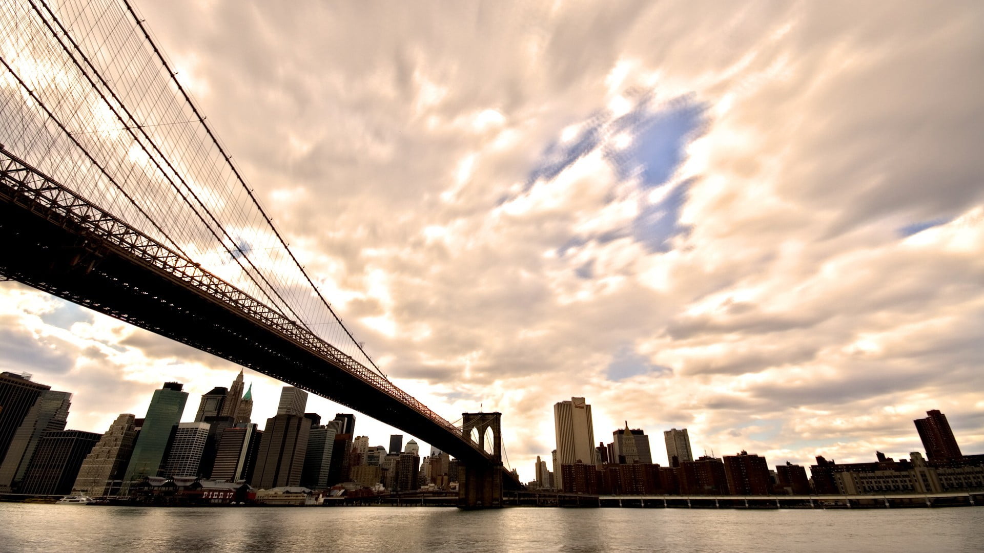 business, the sun, famous Place, sky, urban Scene, dumbo, york, new York City, USA, nature, landscape, tower, no People, suspension Bridge, office Building, HD Wallpaper