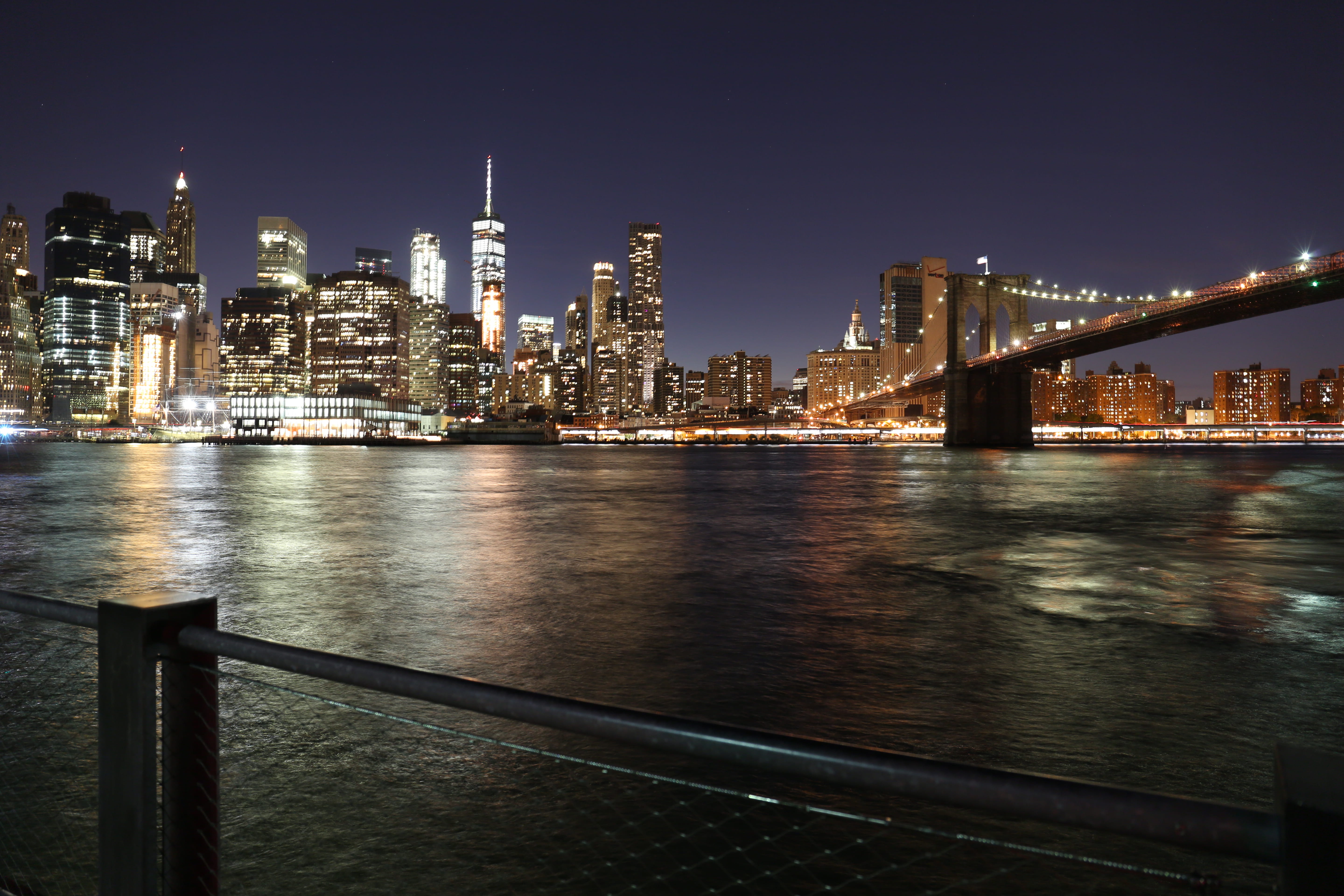 connection, cityscape, hdr, sky, 5K, ocean, landscape, spire, lake, skyline, city, outdoors, office building exterior, bridge - man made structure, brooklyn, HD Wallpaper