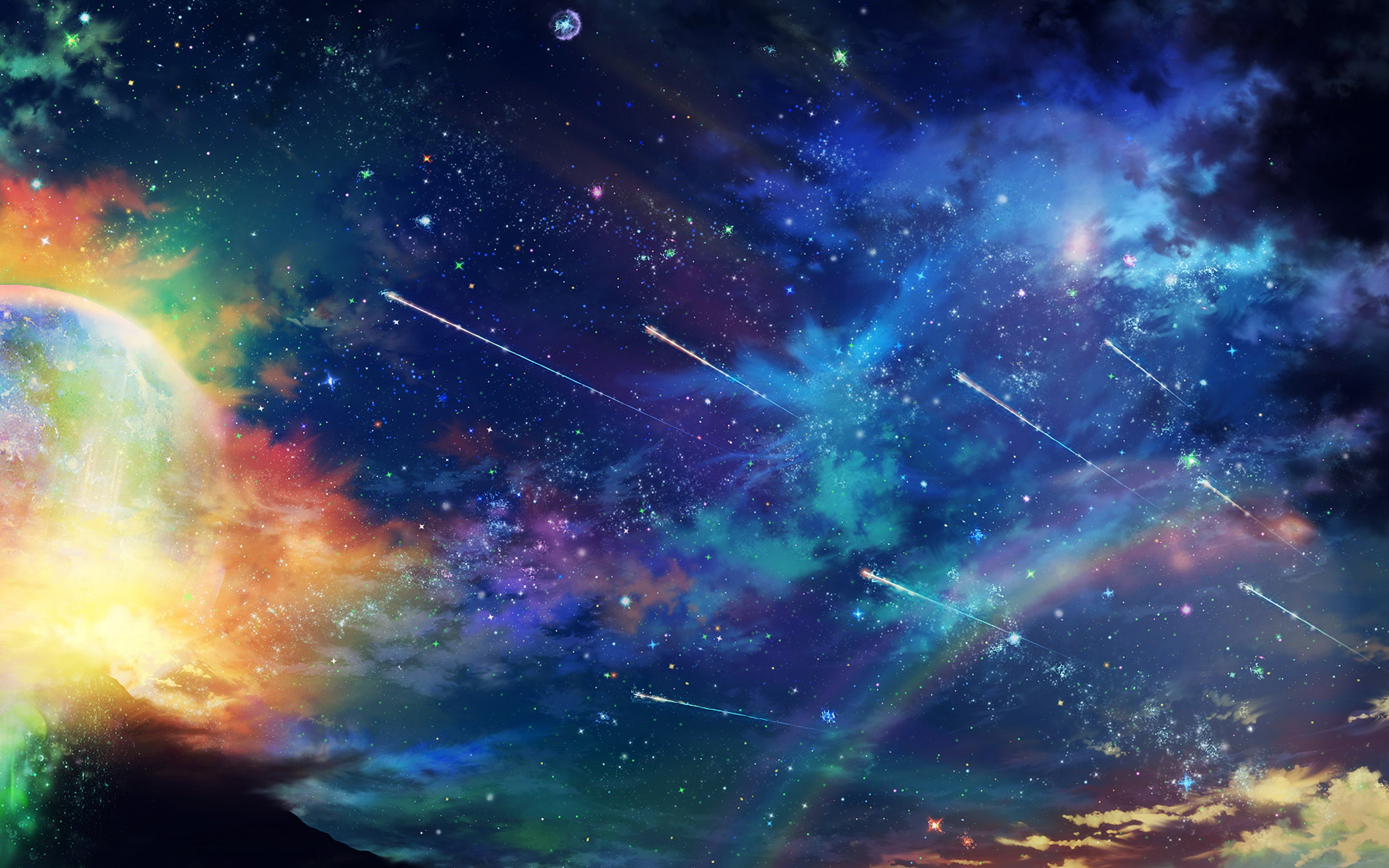 tonight, space, star, dark, wonderful, 4K, sky, amazing, HD Wallpaper