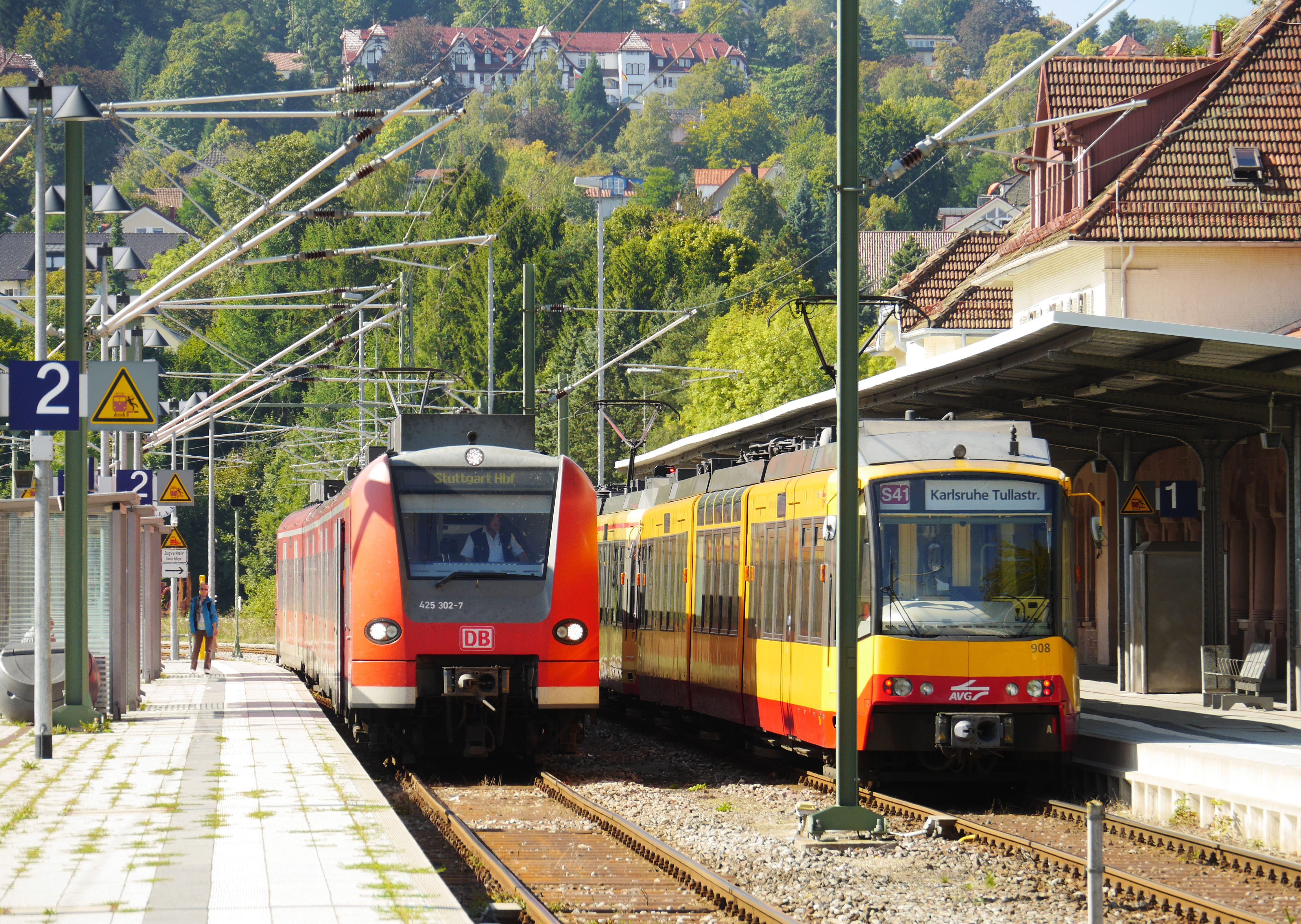 avg, regional train, platform, highlands, stuttgart, public transportation, travel, rail transportation, mode of transportation, db, karlsruhe, cable car, HD Wallpaper