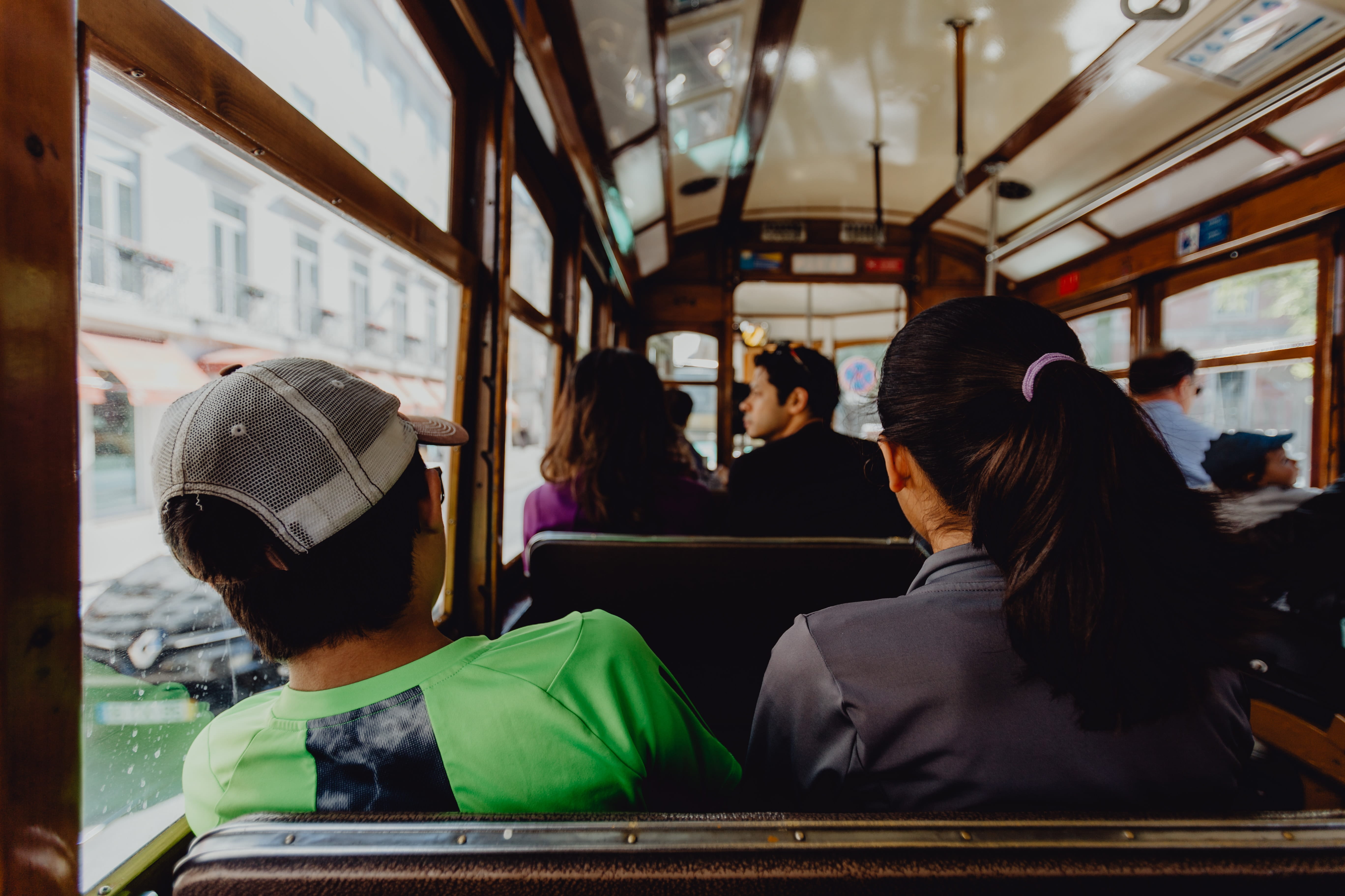 adult, vintage, vehicle interior, medium group of people, portugal, women, people, mode of transportation, transportation, tram, waiting, old, rail transportation, HD Wallpaper