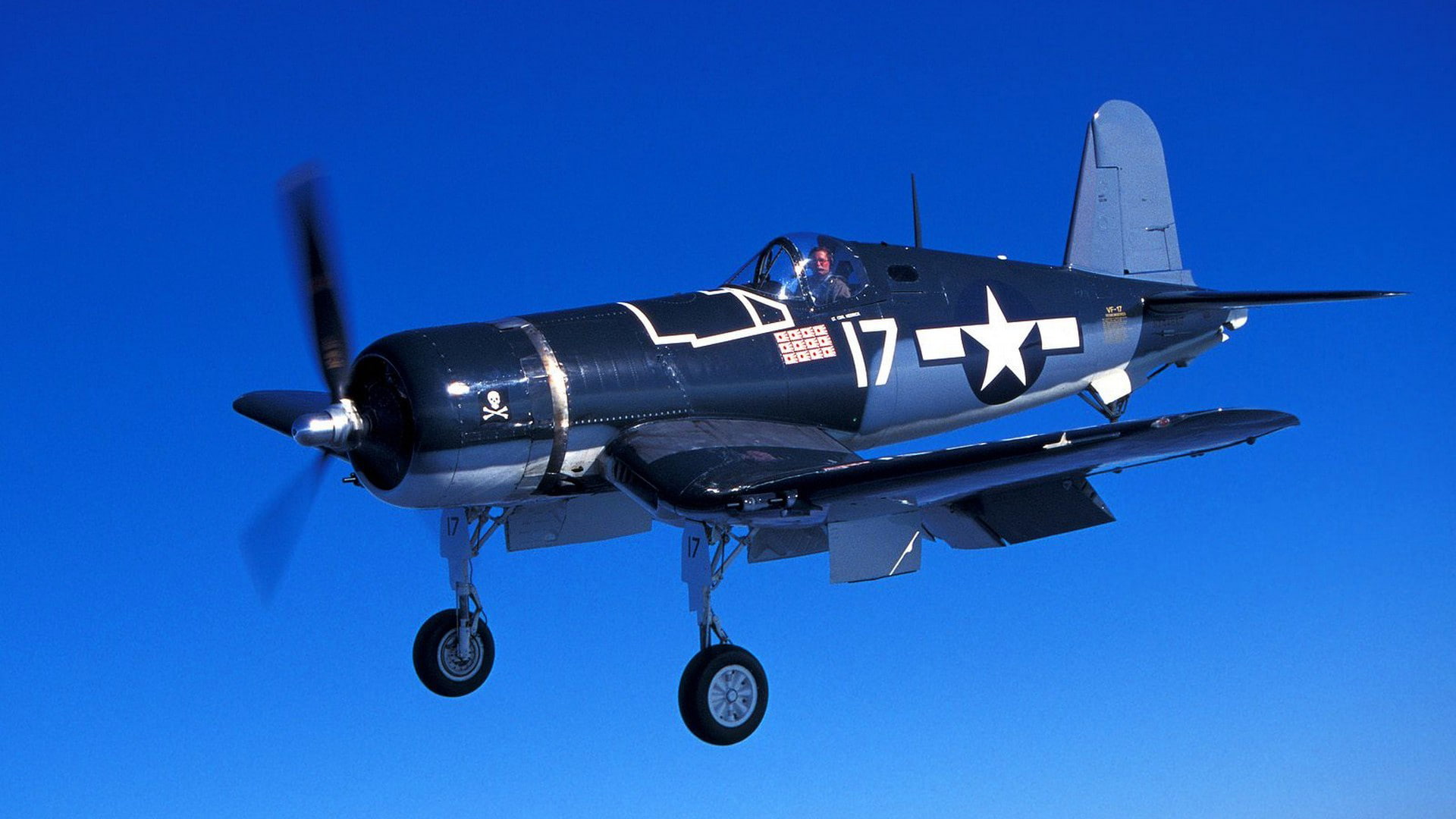 retro, F4U-1С, 1080P, pilot, the point, parade, fighter, HD Wallpaper