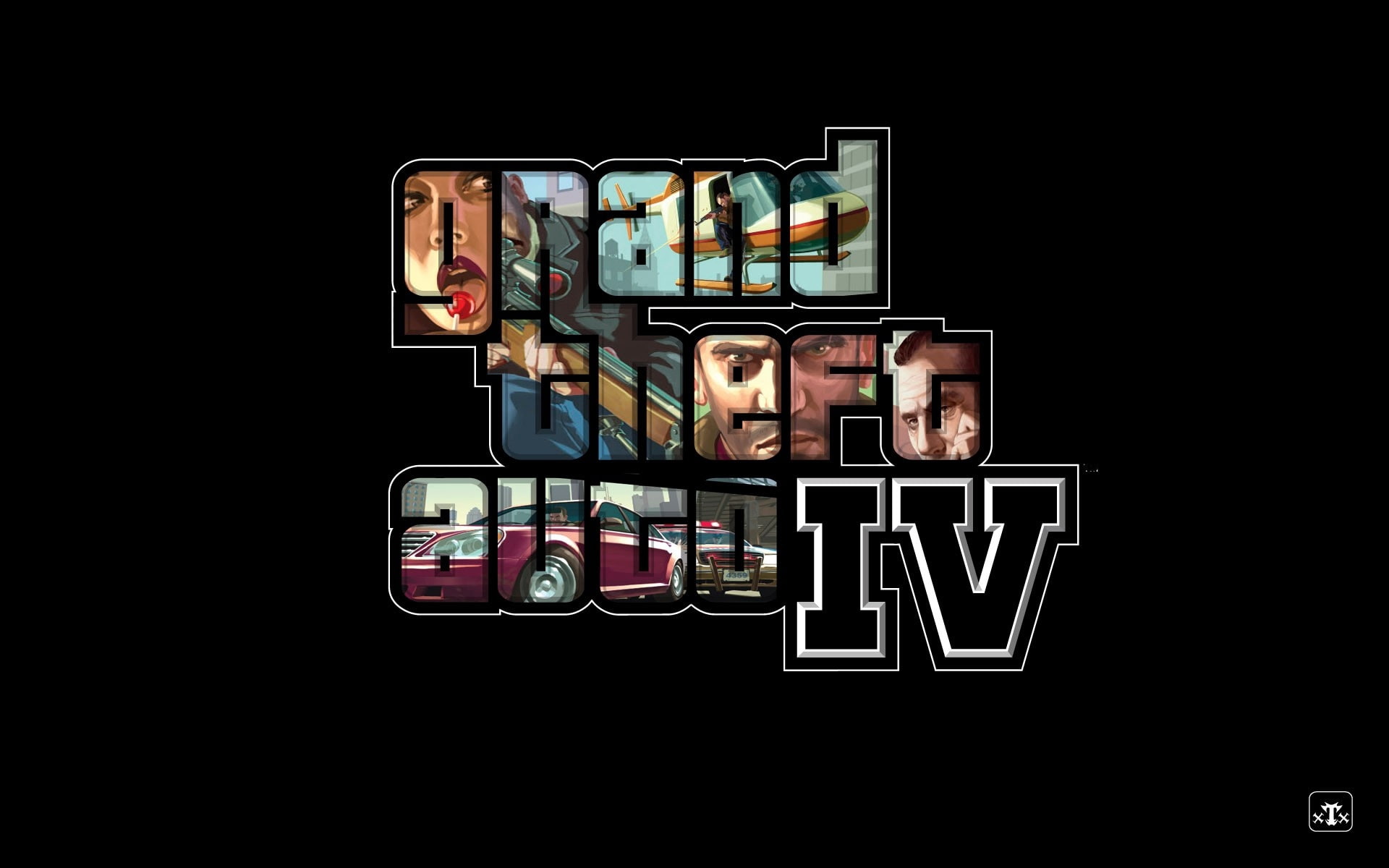 1080P, name, game, grand theft auto 4, gta, shots, HD Wallpaper