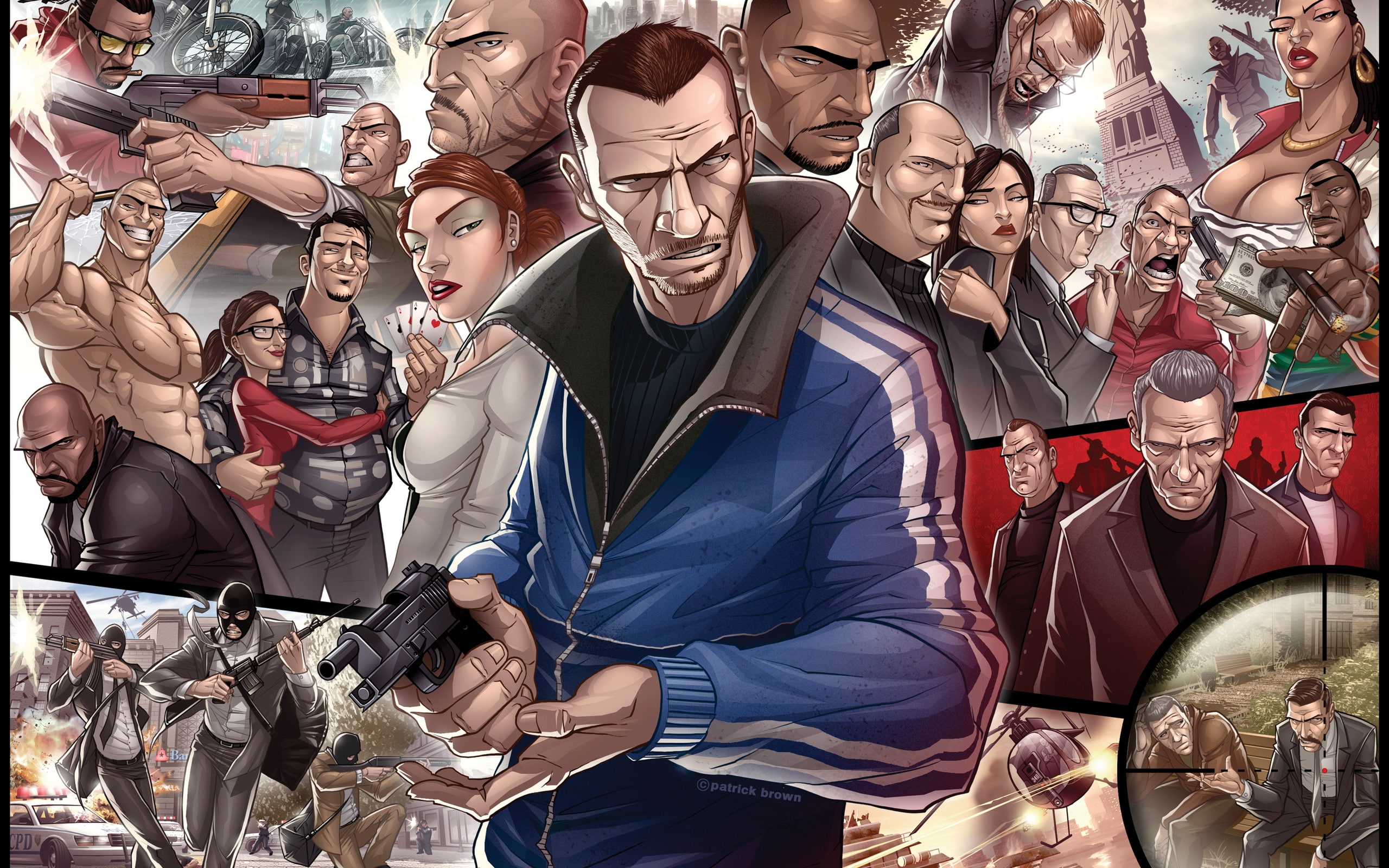games, poster, fight, 2K, gta, video, HD Wallpaper