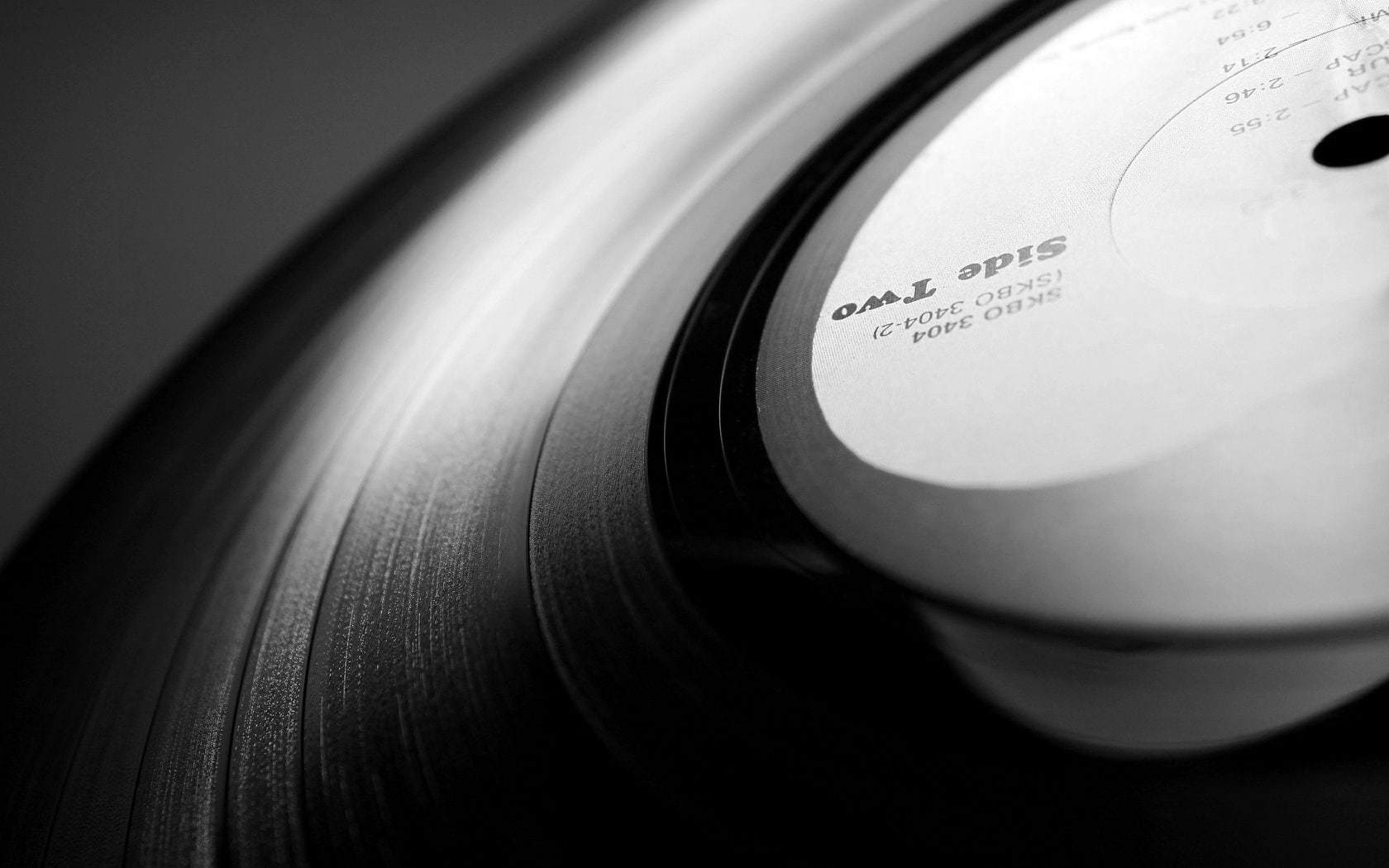 hd, music, bw, 720P, record, HD Wallpaper