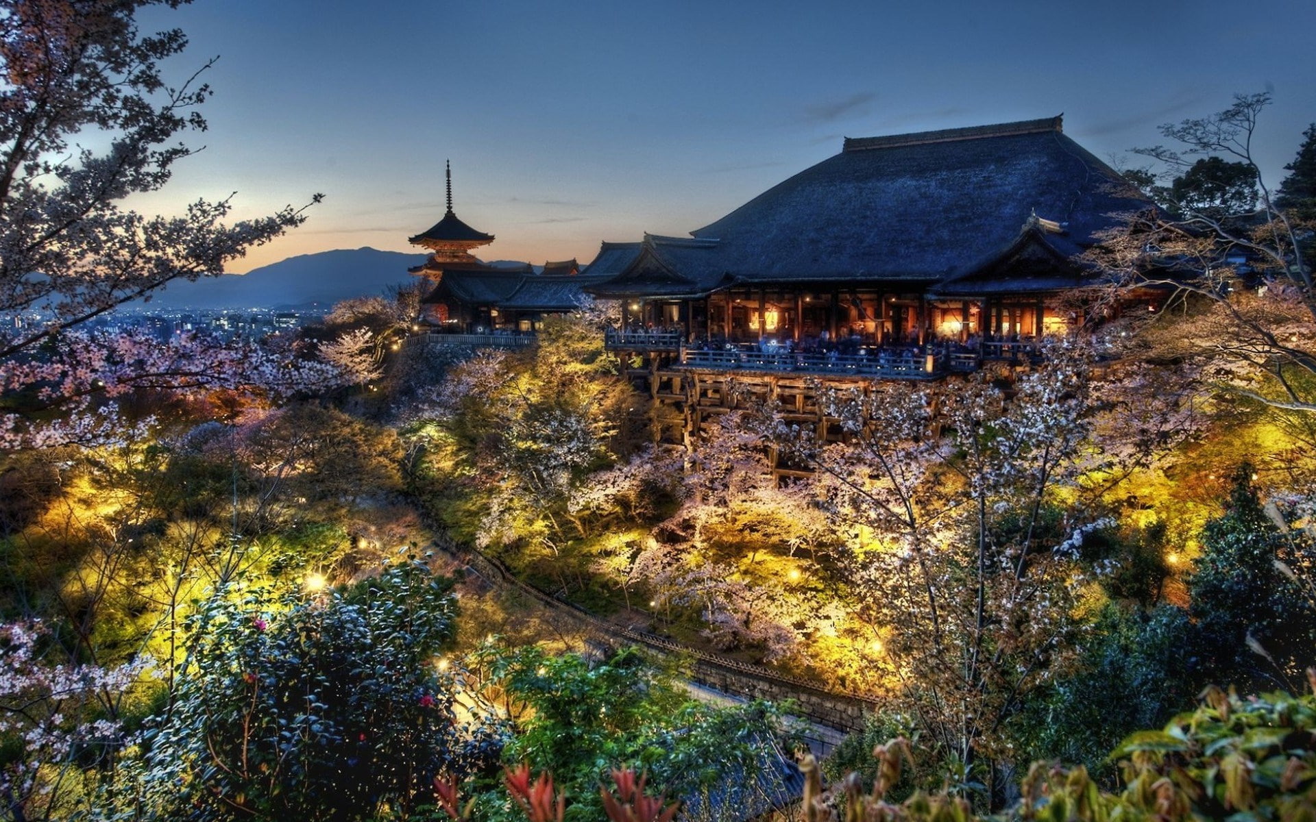 kiyomizu dera, 1080P, HD Wallpaper