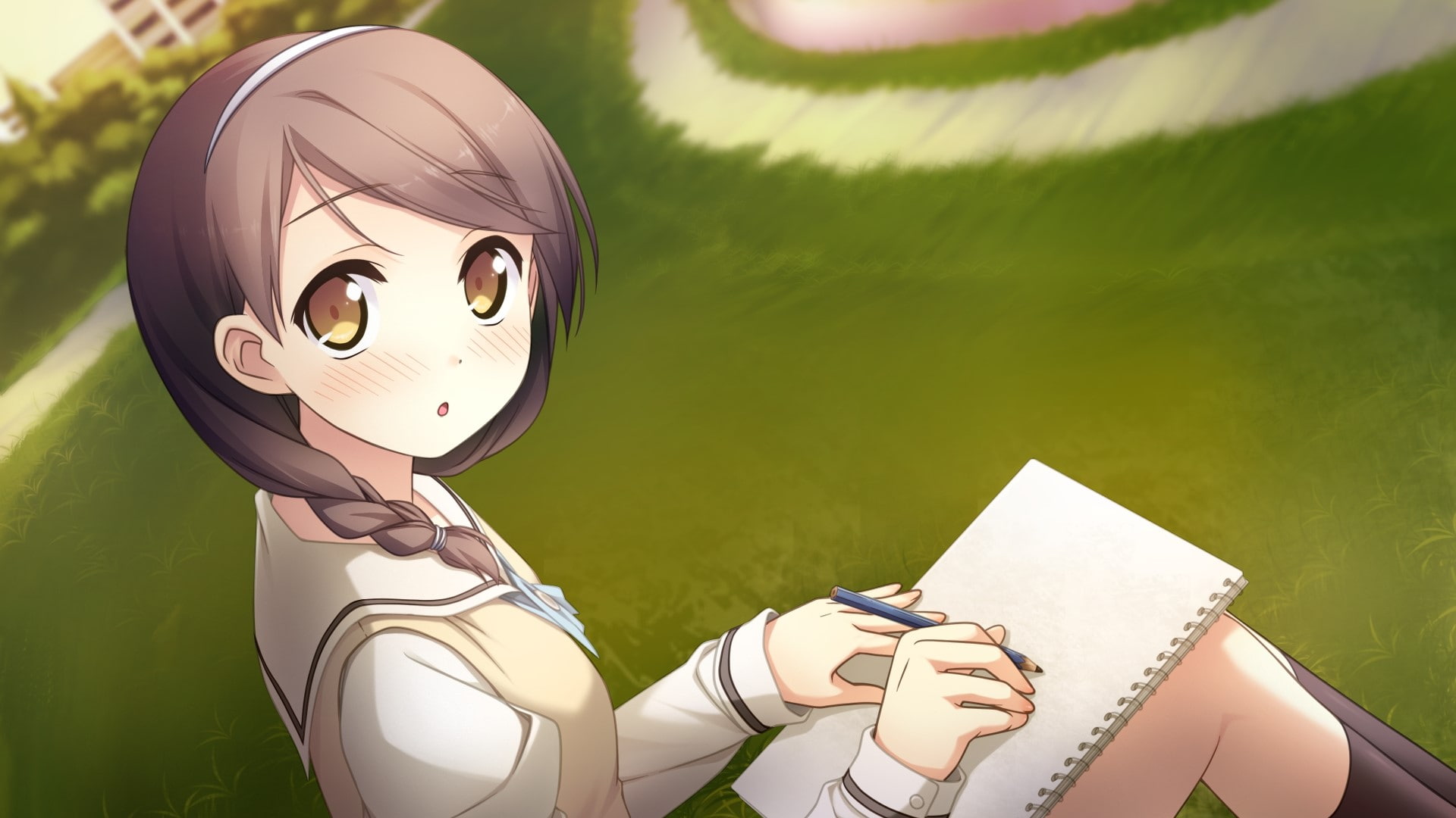 1080P, one person, outdoors, front view, unrecognizable person, disguise, nature, Your diary, Hirosaki kanade, green color, real people, Pose, adult, Brunette, HD Wallpaper