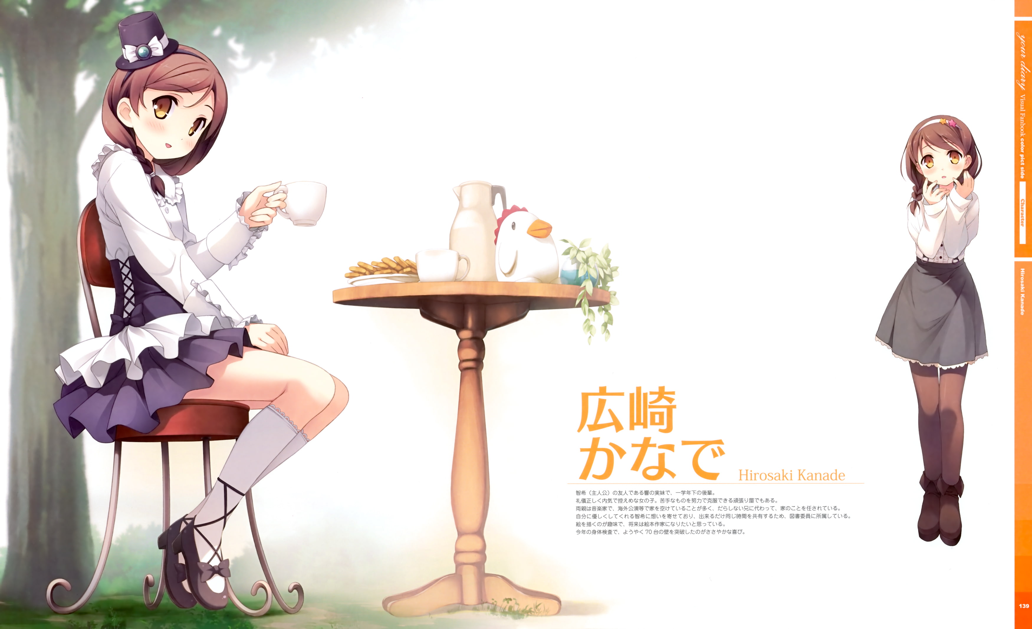 2K, scan, diary, hirosaki, kanade, kantoku, HD Wallpaper
