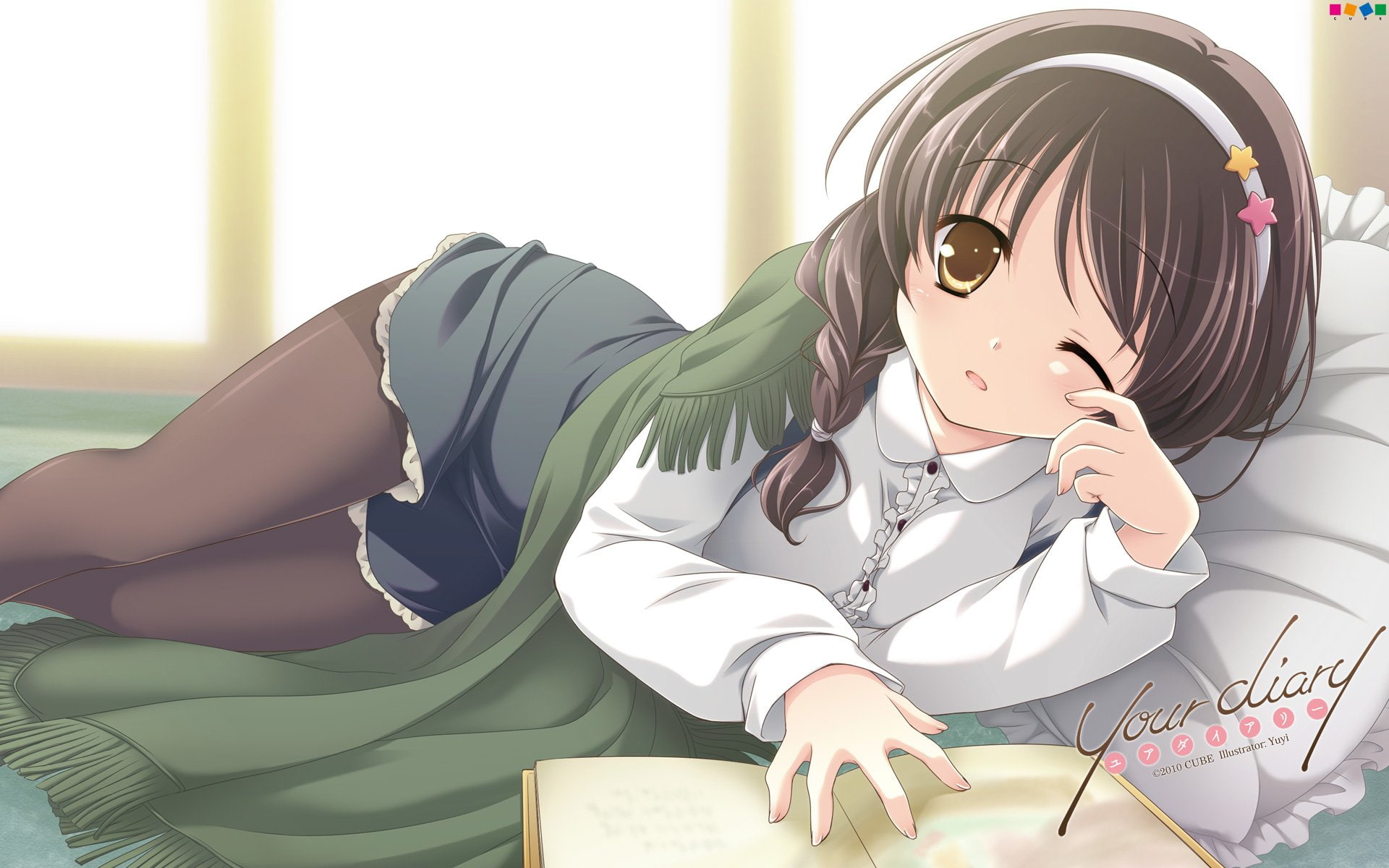 1080P, Hirosaki Kanade, Your Diary, Anime, HD Wallpaper
