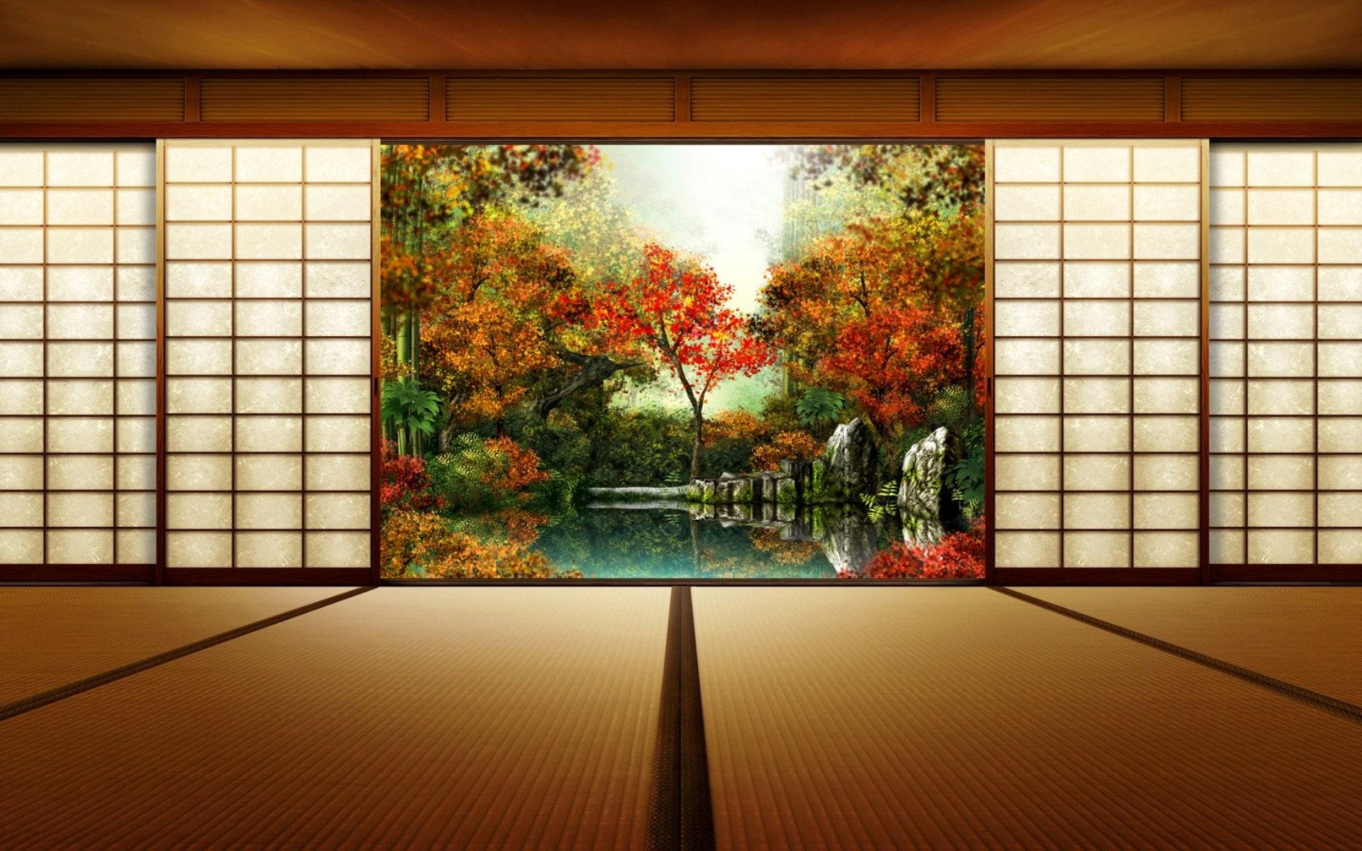 1080P, shoji, HD Wallpaper