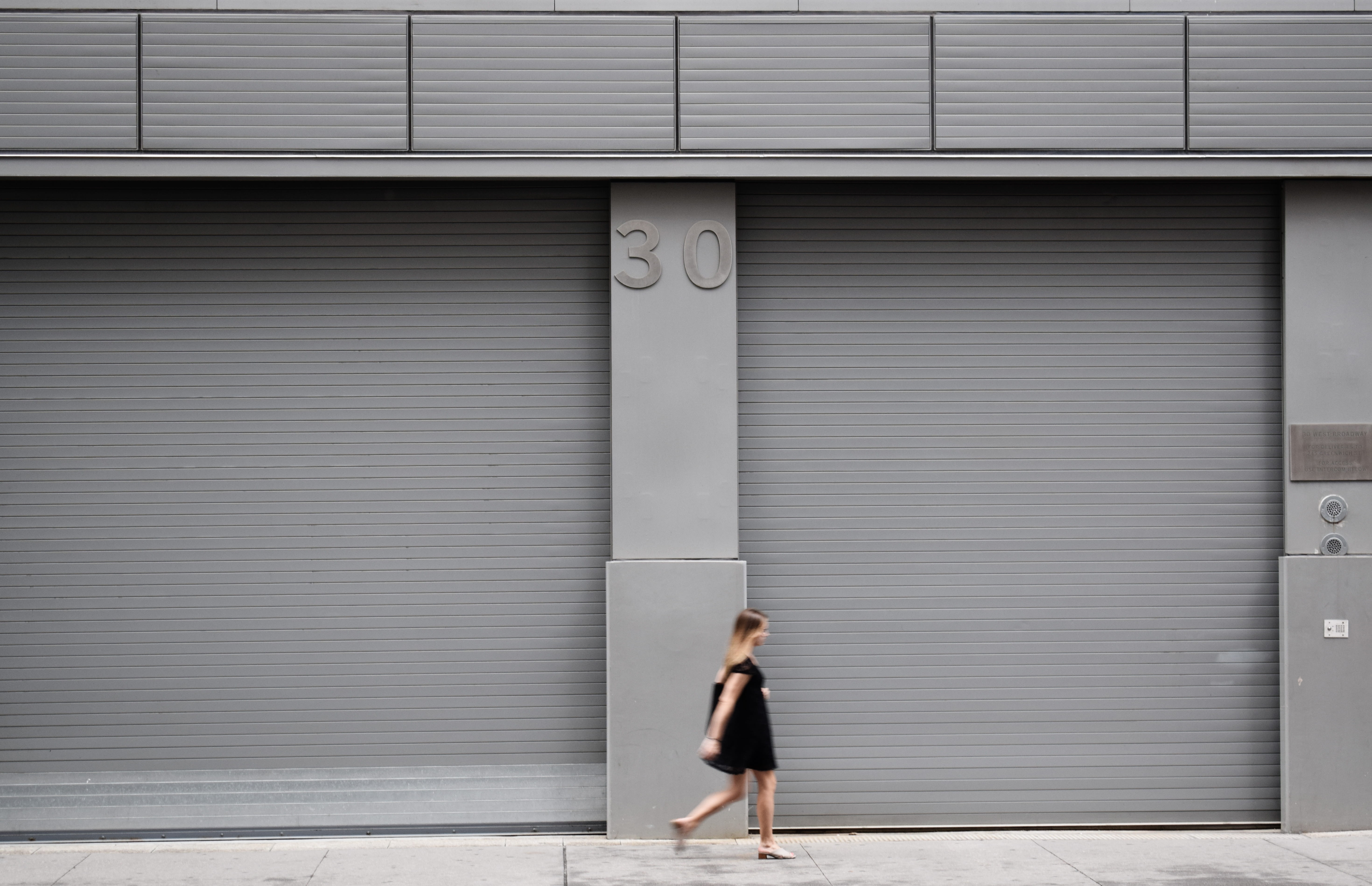 near, 5K, girl, city, beside, walk, gray, woman, hairstyle, address, adult, women, one person, entrance, door, outdoors, standing, building exterior, shutter, HD Wallpaper
