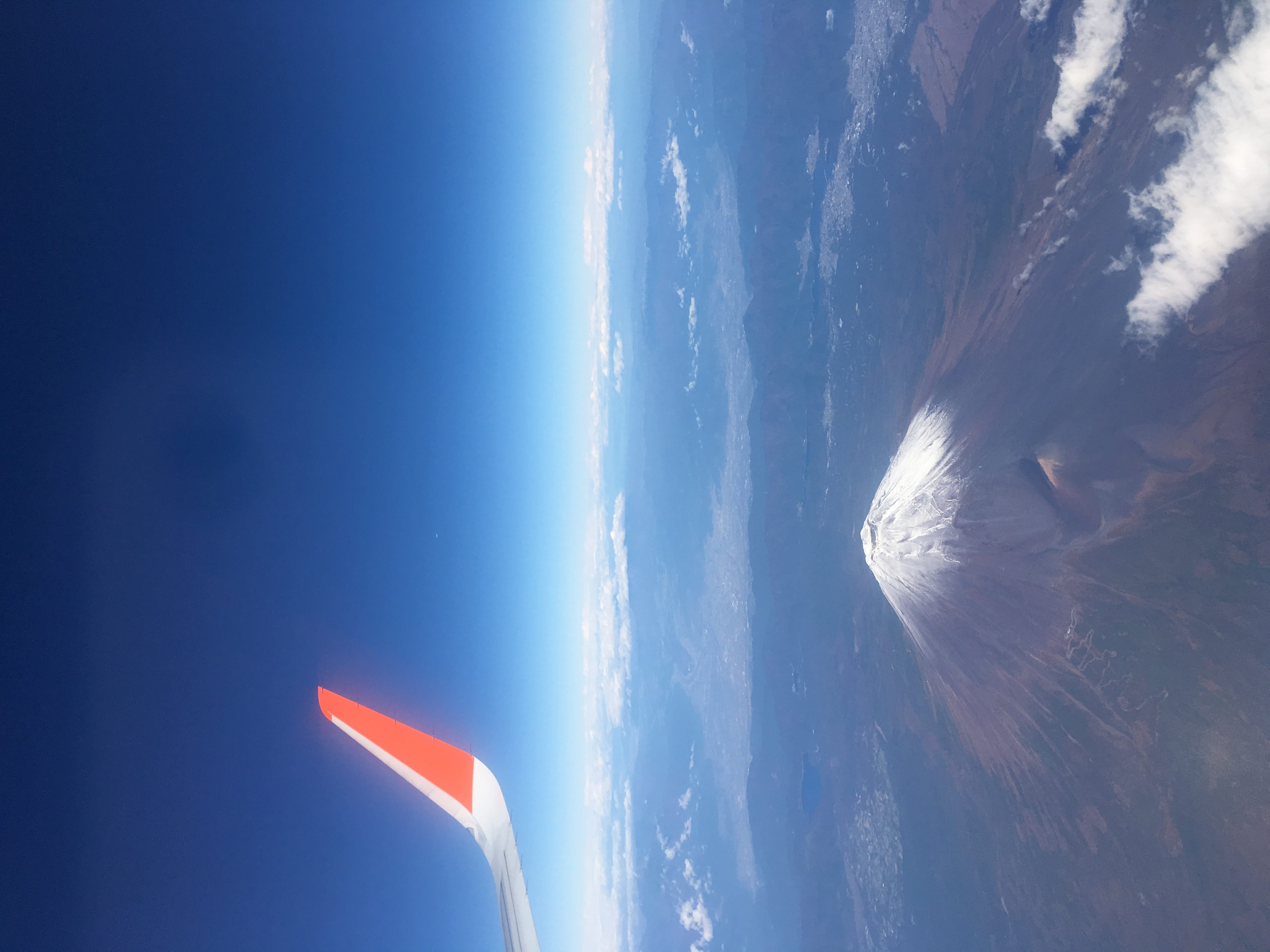 air vehicle, fujinomiya, 4K, sea, flying, day, airplane, transportation, blue, japan, travel, wave, flight, mount fuji, beauty in nature, cloud - sky, HD Wallpaper