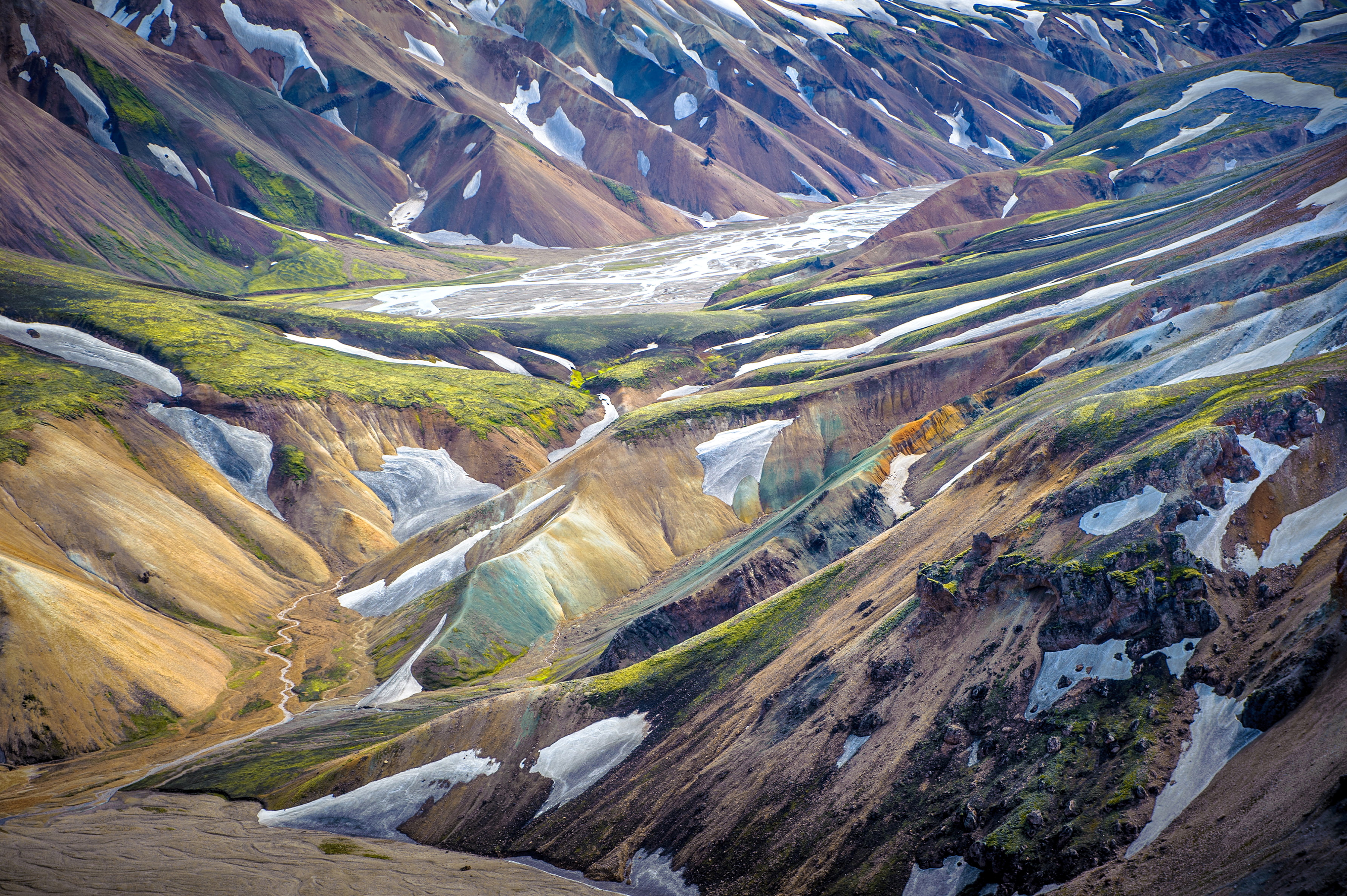 Landmannalaugar, 2K, Highlands, Iceland, HD Wallpaper