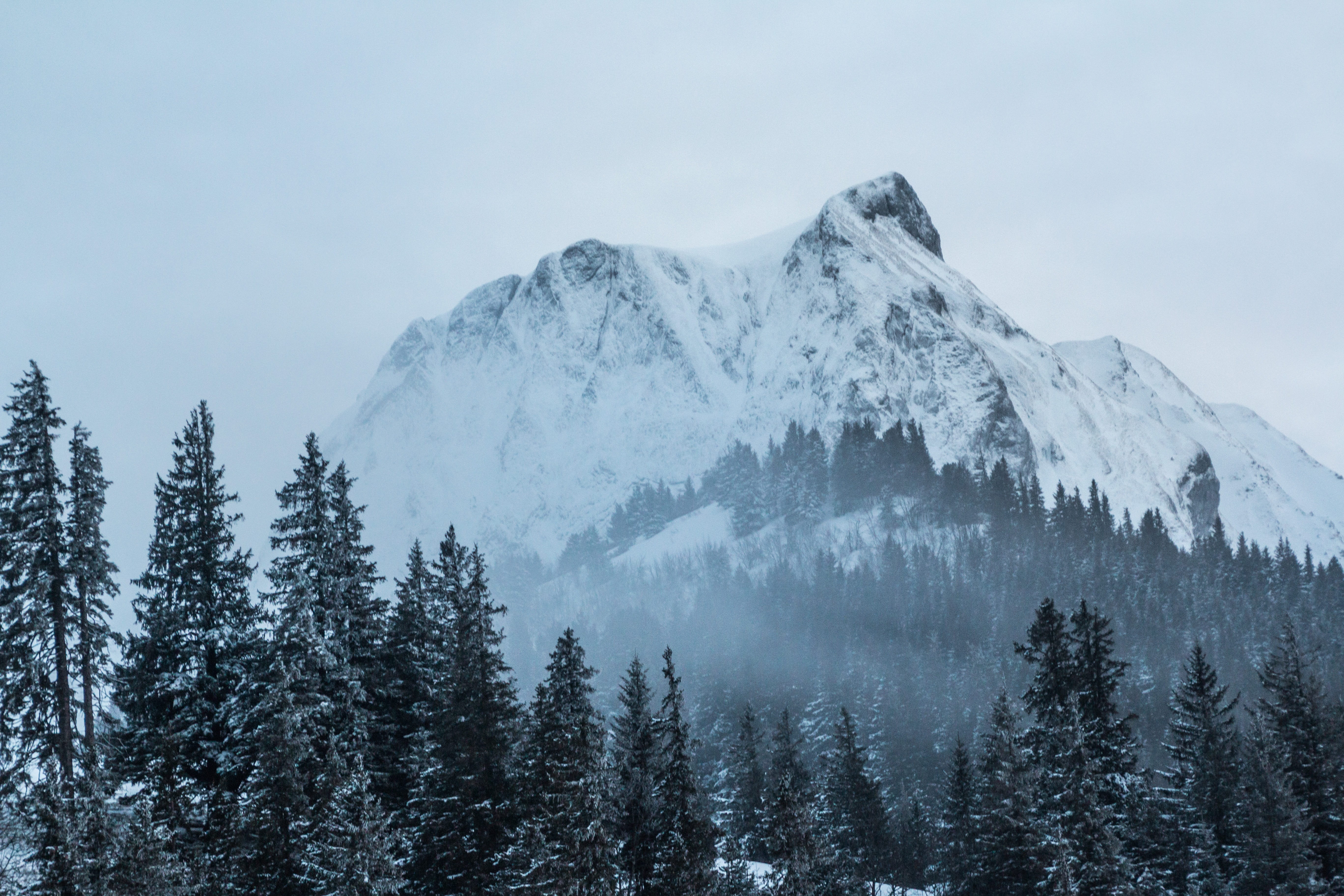 natural wonders, snow summit, outdoors, tranquil scene, scenics - nature, snowcapped mountain, snowy, mountaineering, winter hike, snow hiking, tranquility, HD Wallpaper