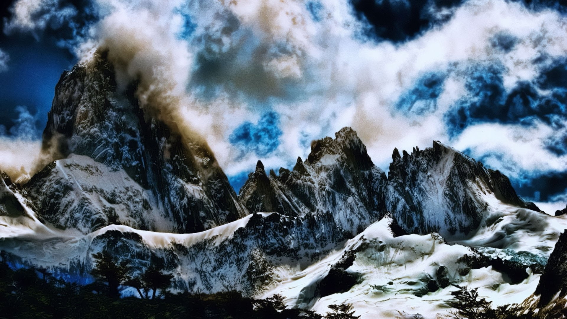 Mountains, Mount Fitzroy, 1080P, HD Wallpaper