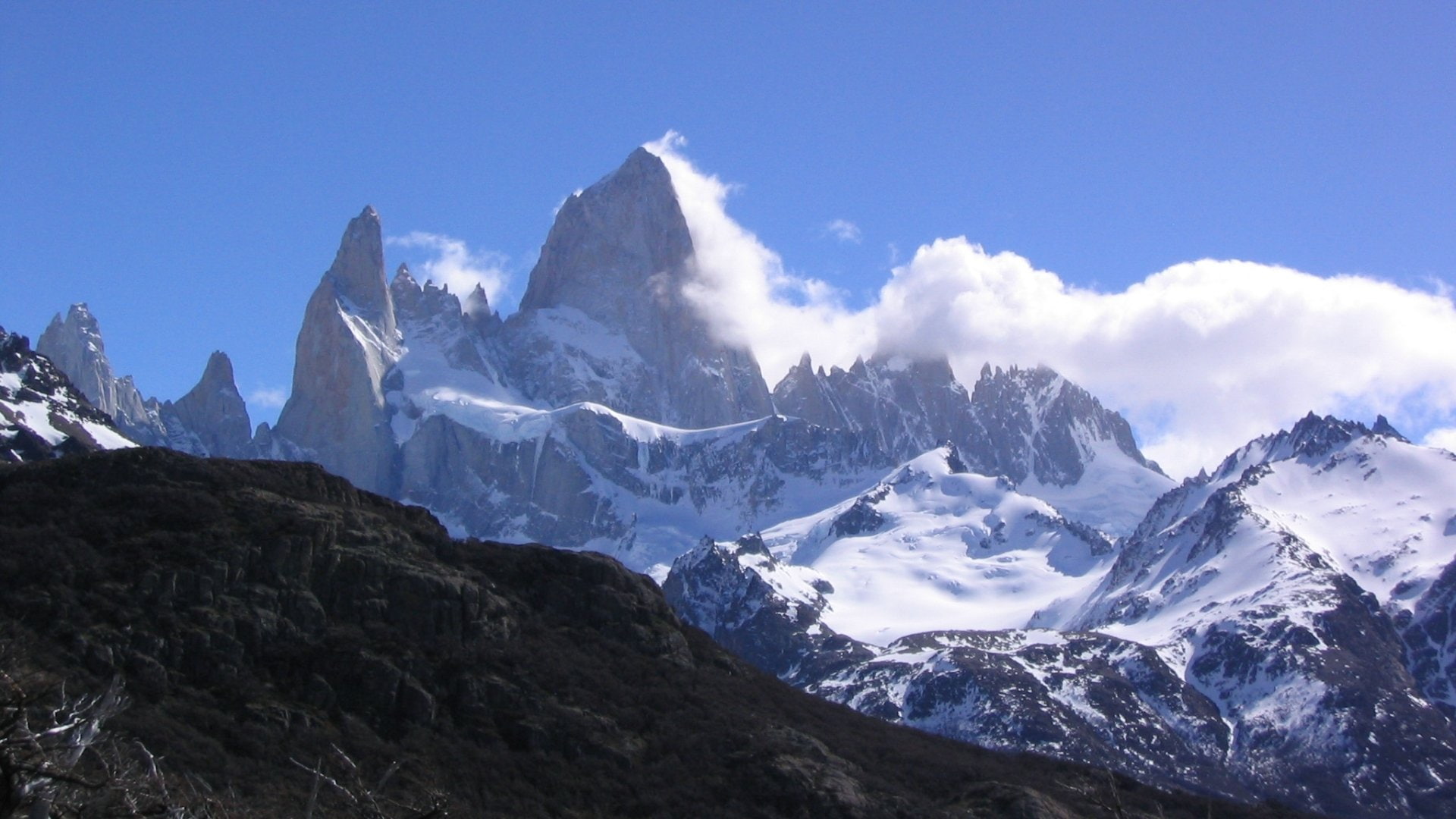 1080P, Mountains, Mount Fitzroy, HD Wallpaper