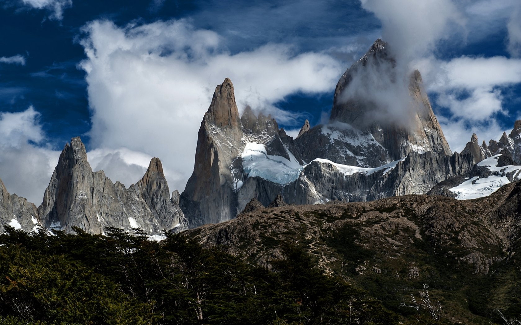 720P, Mountains, Mount Fitzroy, HD Wallpaper