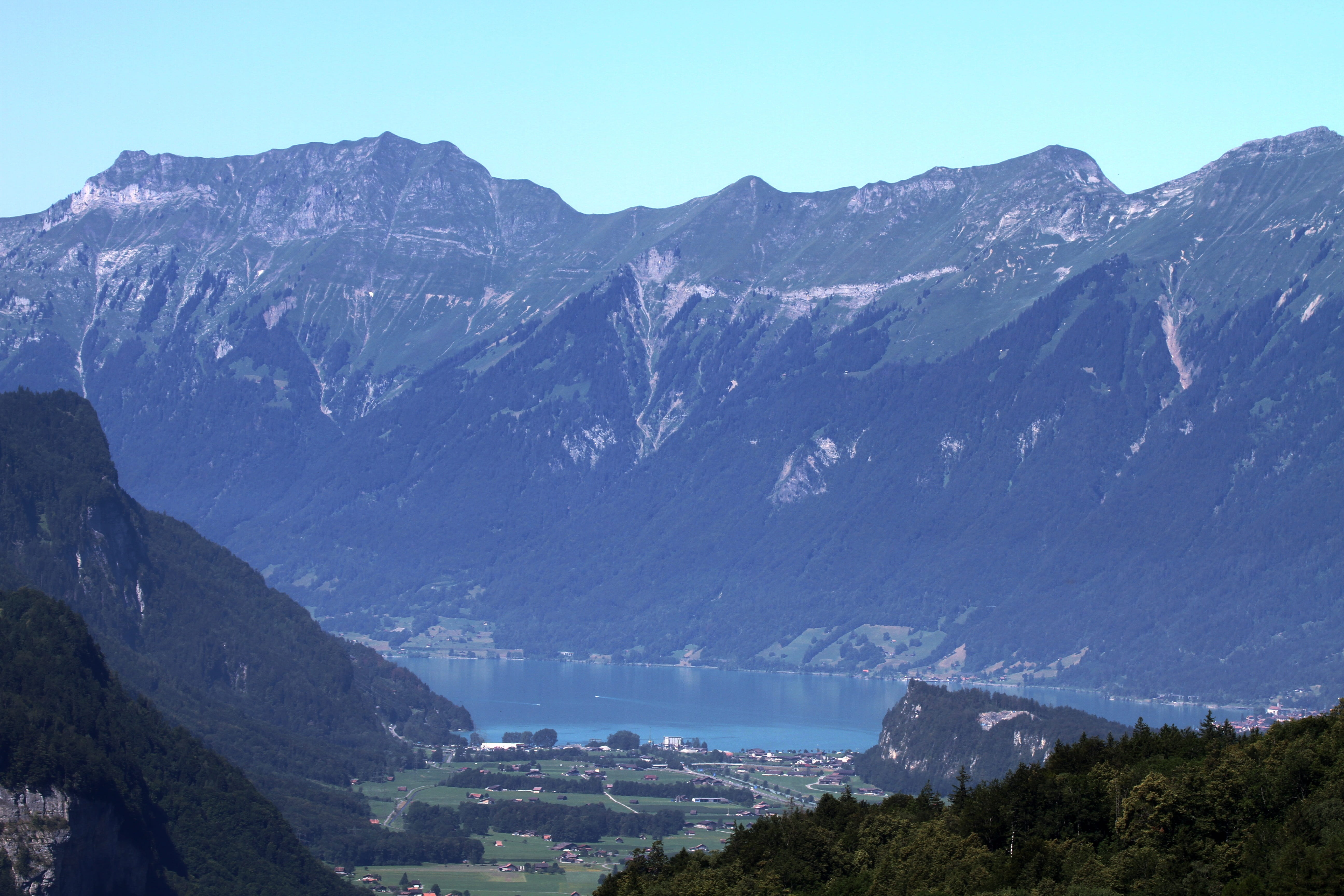 scenics - nature, lake, remote, mountains, hiking, mountain range, idyllic, Landscape, tree, tranquility, bergtour, day, brienz, mountain, non-urban scene, HD Wallpaper