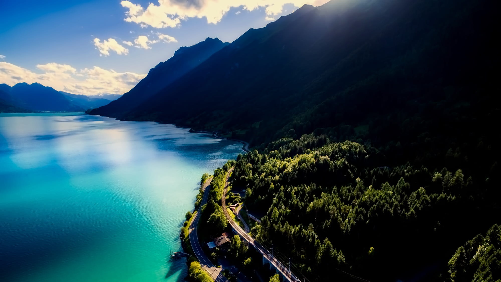 rural, no people, forest, tree, tourism, 1080P, country, non-urban scene, holiday, Switzerland, mountain, green color, woods, tranquil scene, nature, tranquility, HD Wallpaper