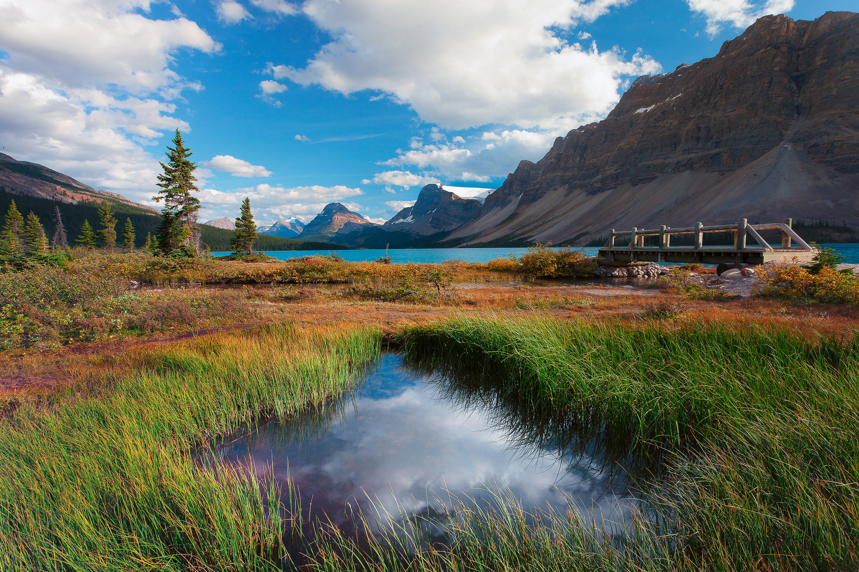 National Park, Emerald Lake, 2K, Mountains, HD Wallpaper