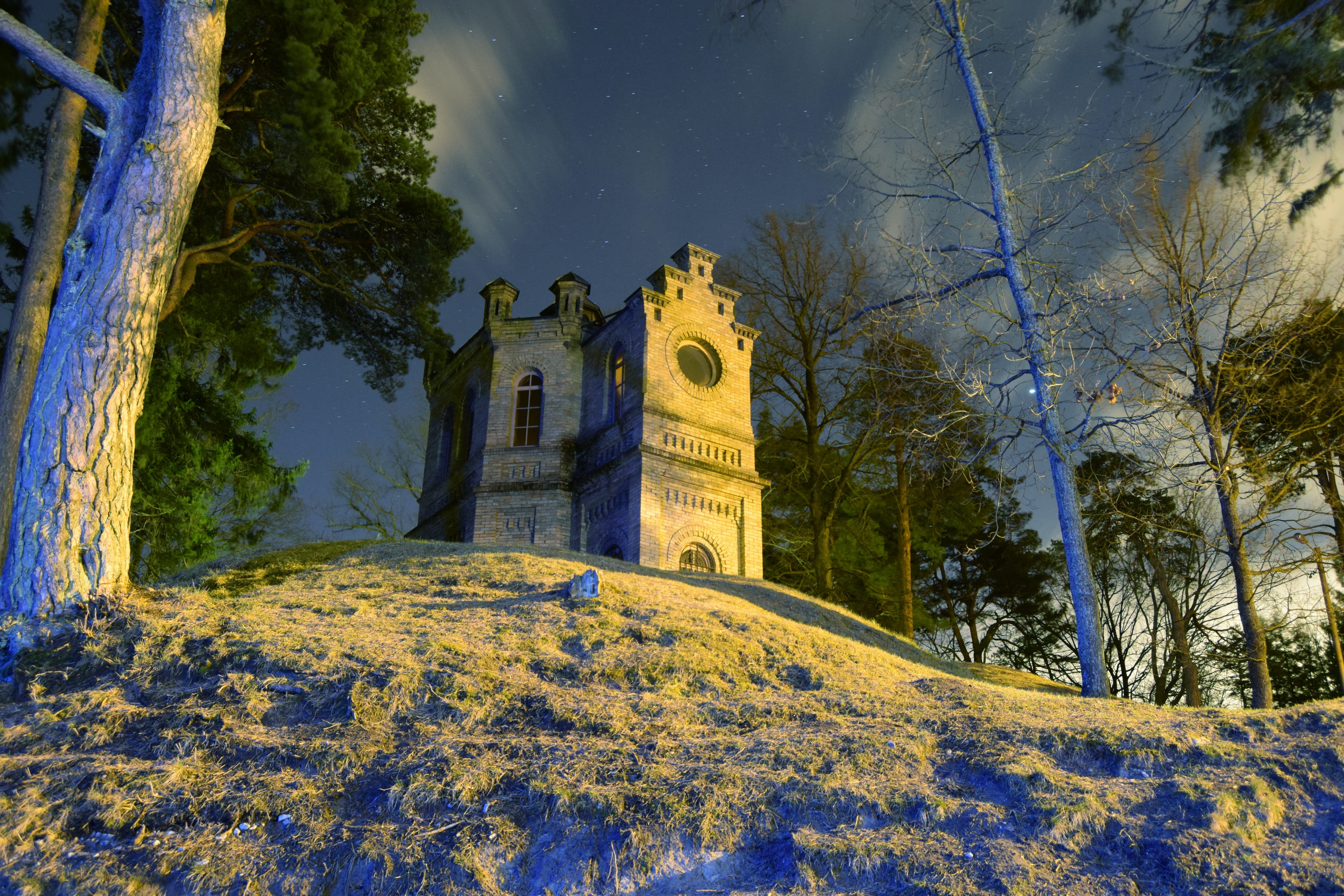 history, winter, outdoors, cold temperature, Estonia, sky, place of worship, land, building, built structure, nature, architecture, low angle view, Kochi, HD Wallpaper