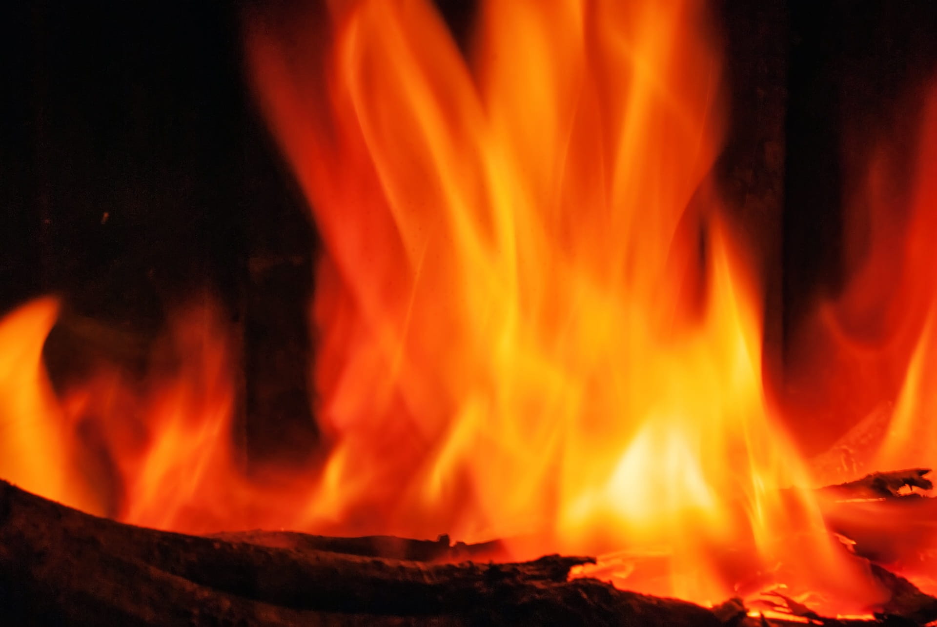 red, background, wood, close-up, log, power in nature, flaming, sign, night, glow, blur, fire, no people, lava, inferno, burn, campfire, 1080P, burning, HD Wallpaper