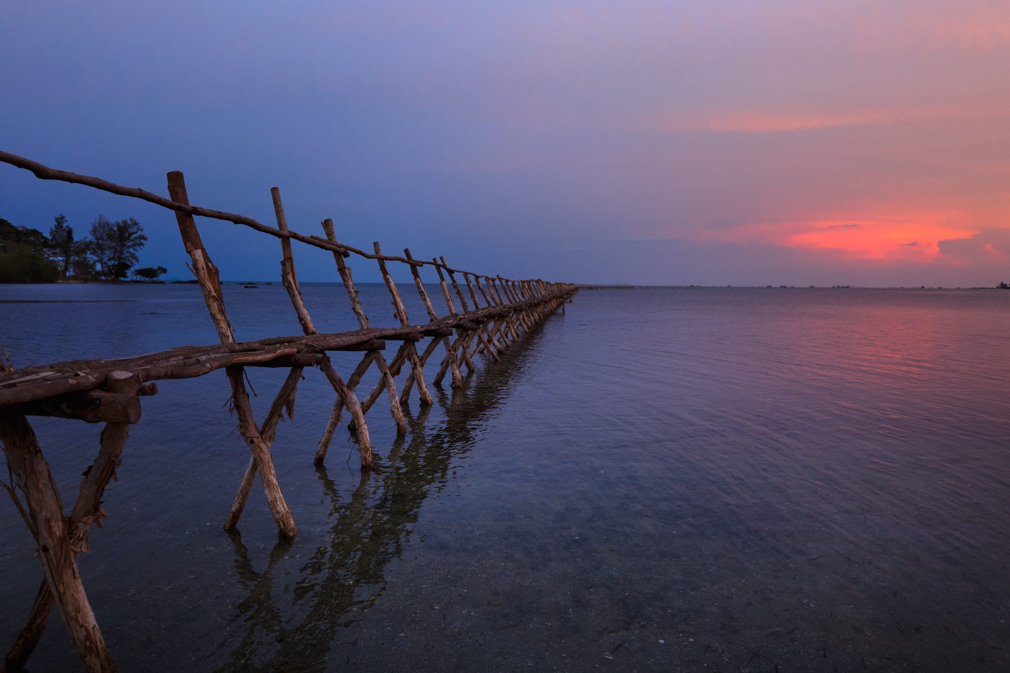 body, daytime, idyllic, clouds, water, wooden, pier, romantic, environment, purple, beach, deserted, bridge, the sea, cloud - sky, vietnam, sad, beauty in nature, HD Wallpaper
