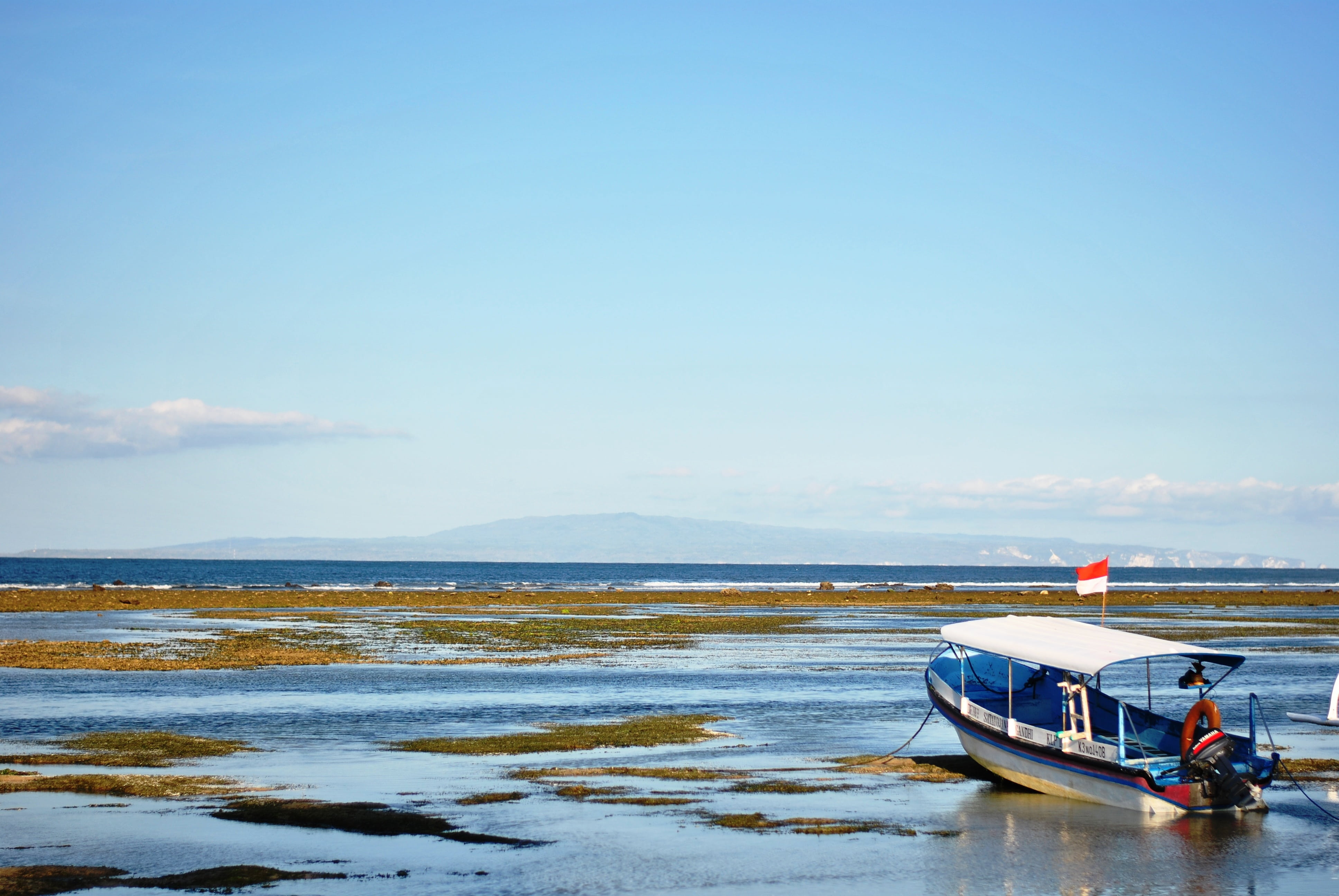 beauty in nature, transportation, nature, sanur beach, day, sky, 4K, cloud - sky, land, bali, nautical vessel, outdoors, tranquility, mode of transportation, HD Wallpaper