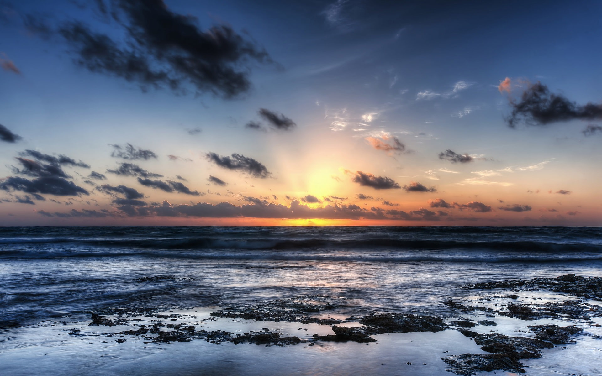 Coast, Sunrise, 1080P, Dawn, Beach, Akumal, Mexico, HD Wallpaper