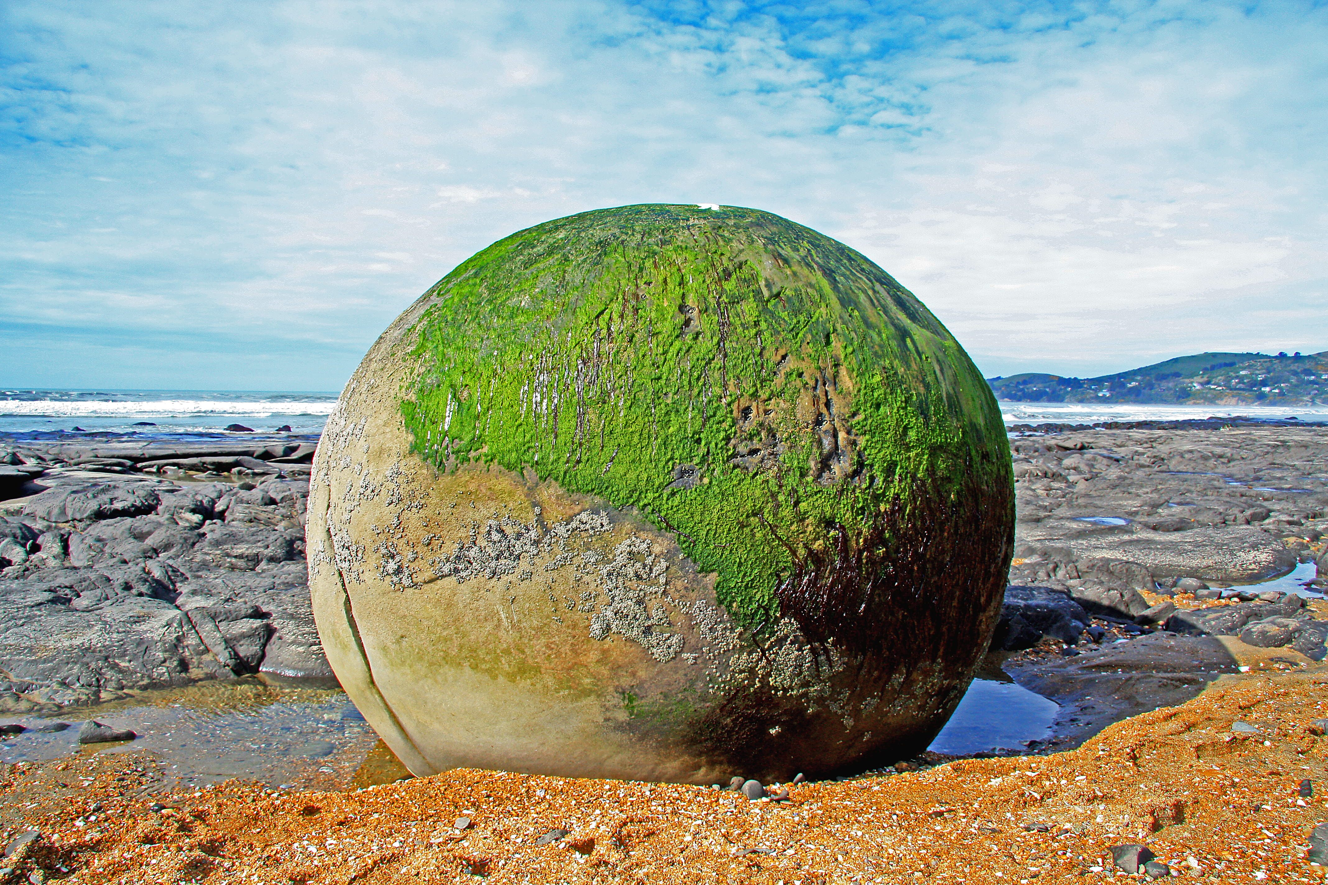 outdoors, water, day, pools, rocky, nature, scenics - nature, coastal, geological formation, tranquility, pebble, beach, tourism, cloud - sky, famous, boulder, HD Wallpaper