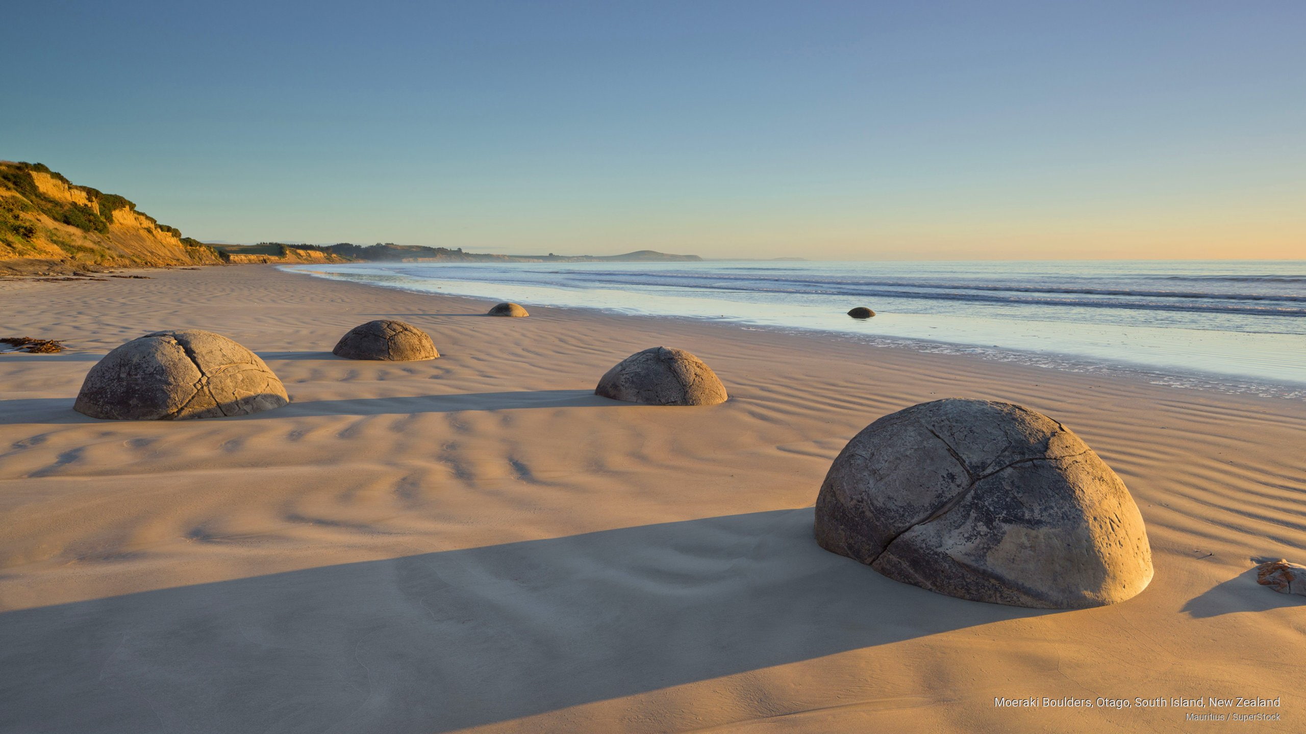 Oceania, island, boulders, new, otago, 2K, moeraki, south, zealand, HD Wallpaper
