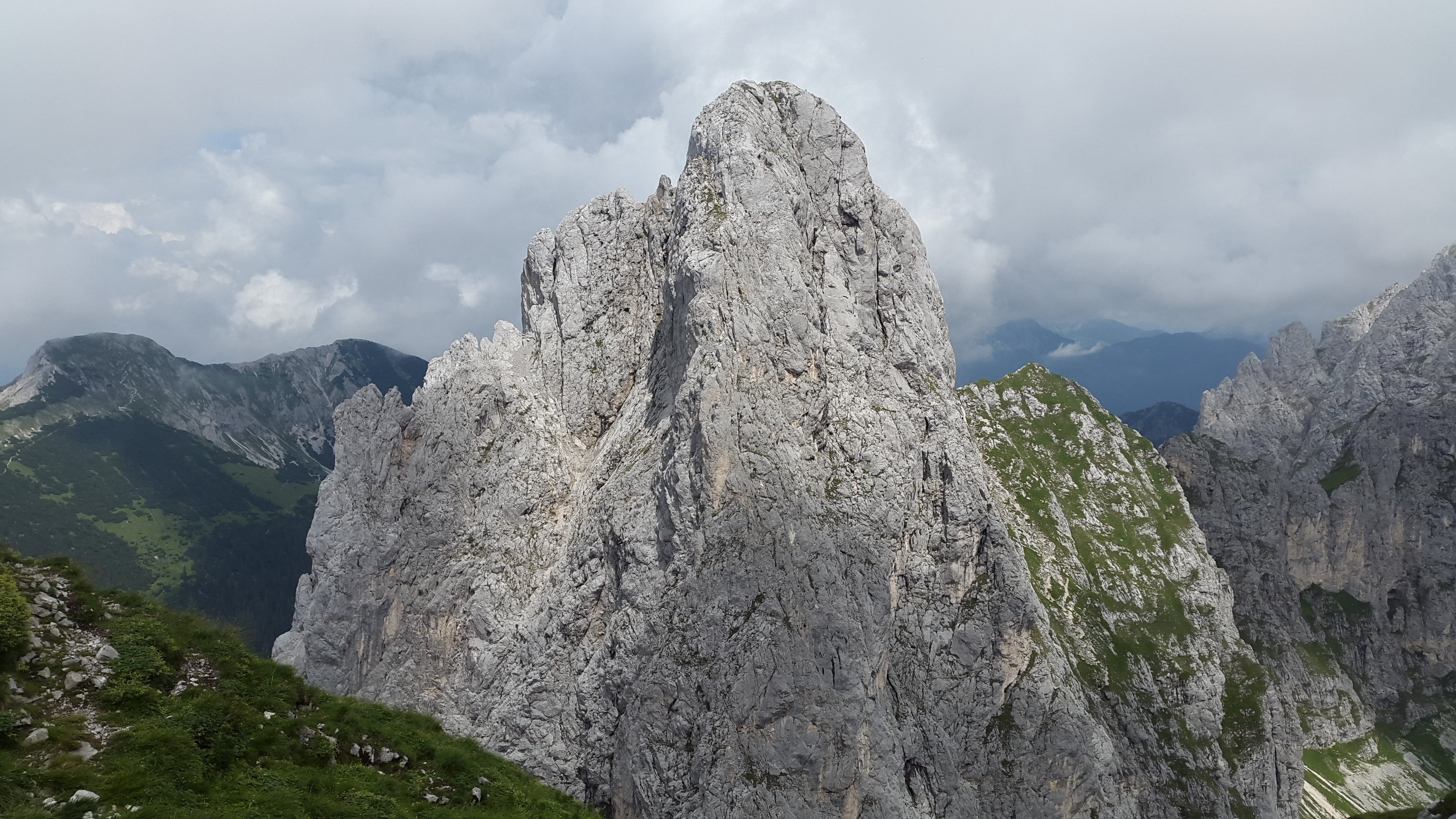 sky, tranquil scene, land, cliff, rock formation, landscape, alpine, environment, rock - Object, european Alps, nature, rock, beauty in nature, mountain ridge, HD Wallpaper