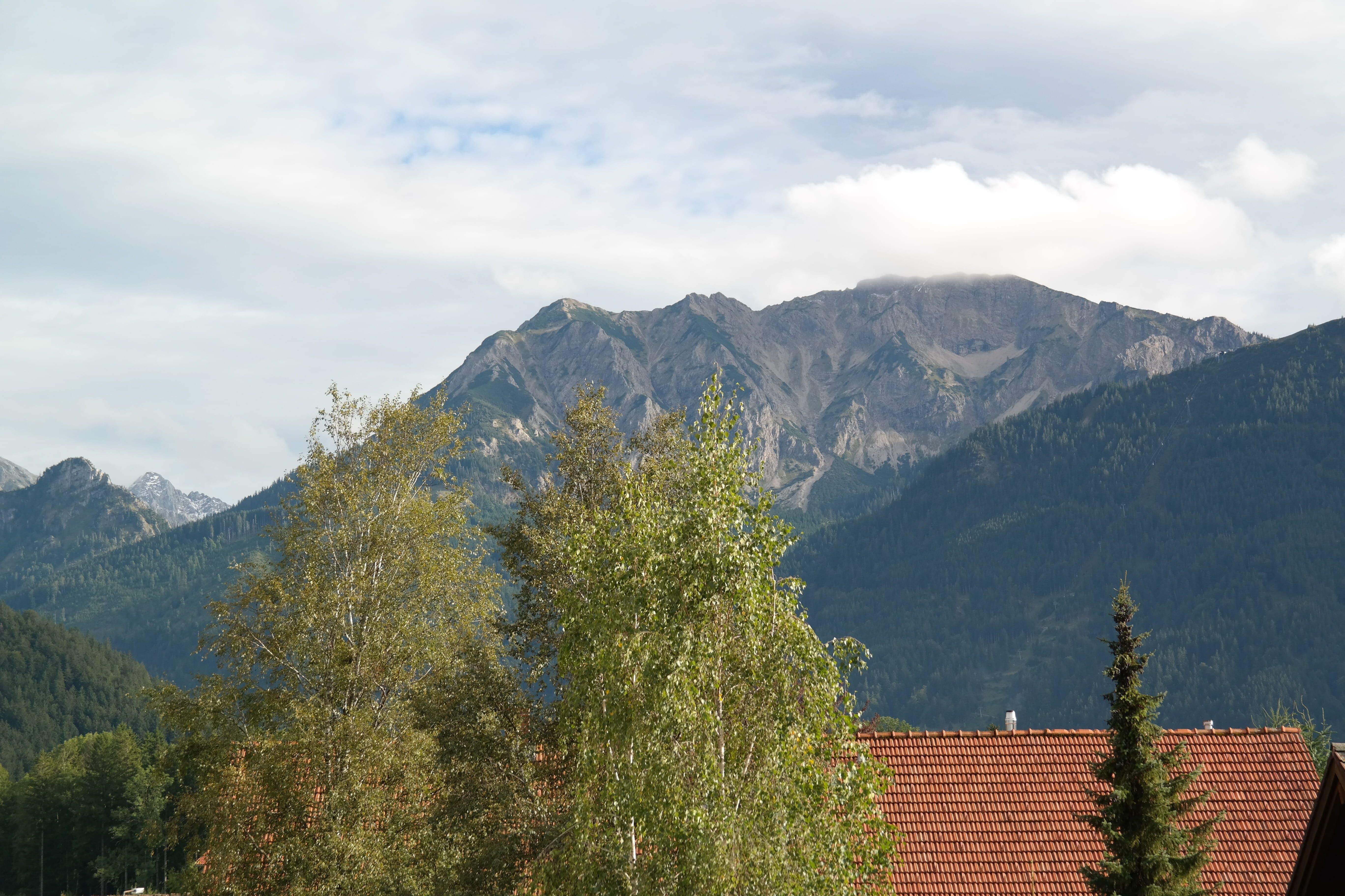 tyrol, growth, tannheimer mountains, tranquility, plant, day, cloud - sky, trowel top, architecture, mountains, Alpine, no people, rossberg, house, scenics - nature, HD Wallpaper