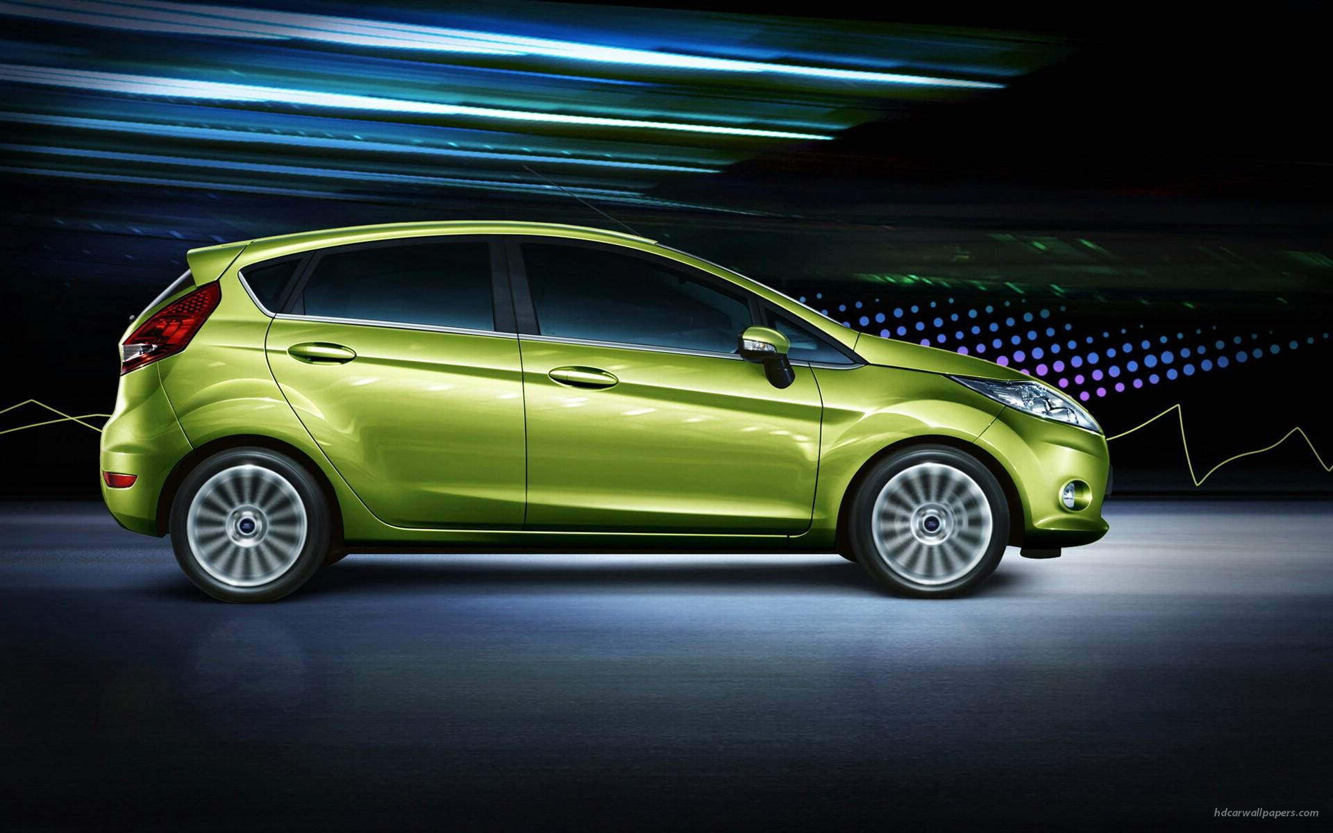 fiesta, 1080P, green, ford, HD Wallpaper