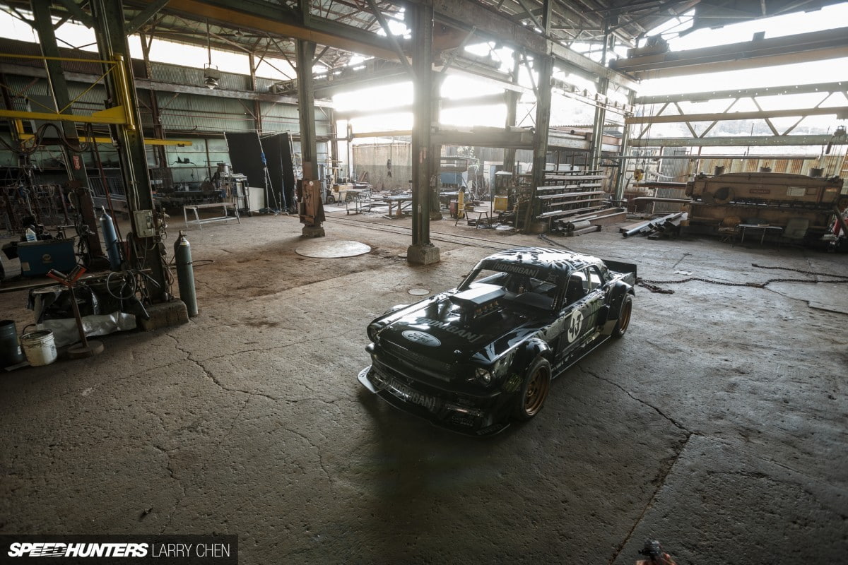 car, ford mustang, ford, ken, 480P, block, garage, ken block, mustang, HD Wallpaper