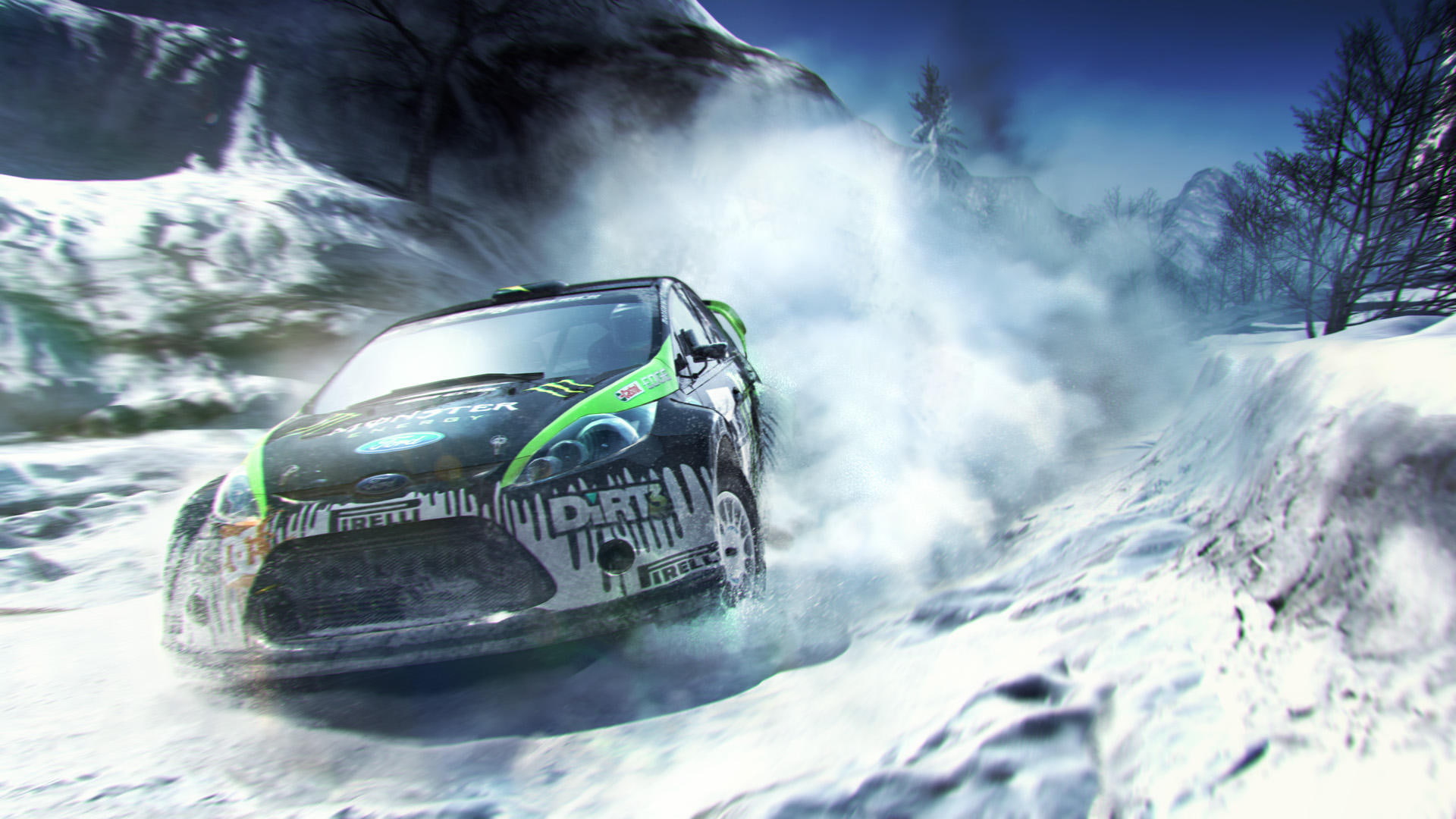 colin mcrae dirt3, forest, winter, 1080P, ken block, HD Wallpaper