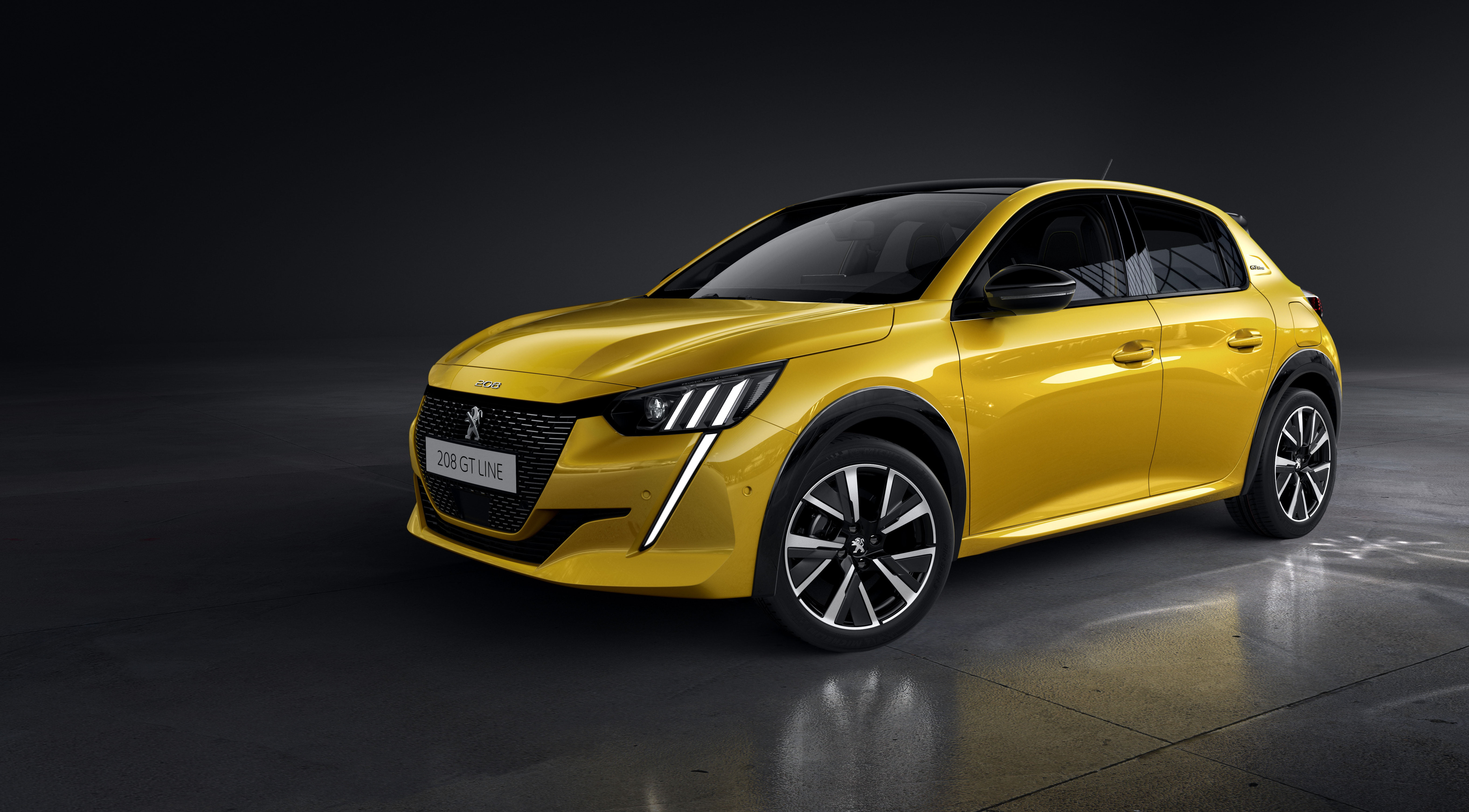 Peugeot 208, Peugeot, 5K, Vehicle, Car, Yellow Car, HD Wallpaper