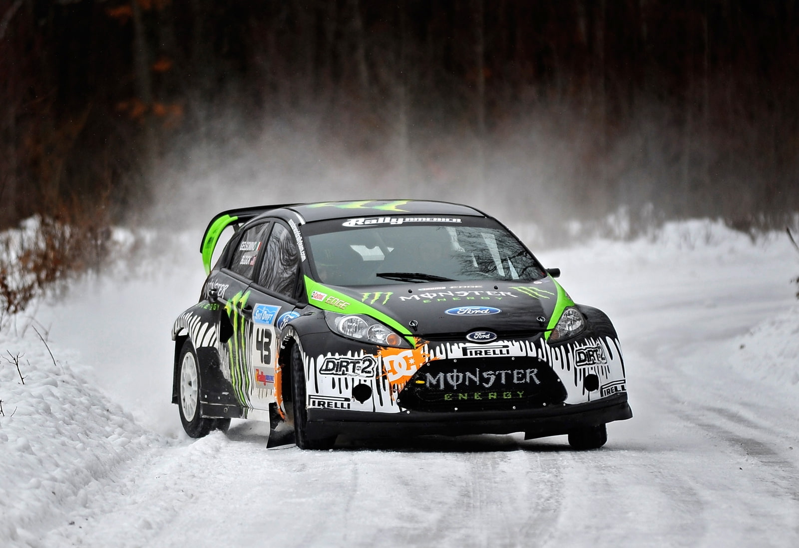 x, sno, rally, cars, art, hd, block, atlanta, drift, Ford, ken, 720P, HD Wallpaper