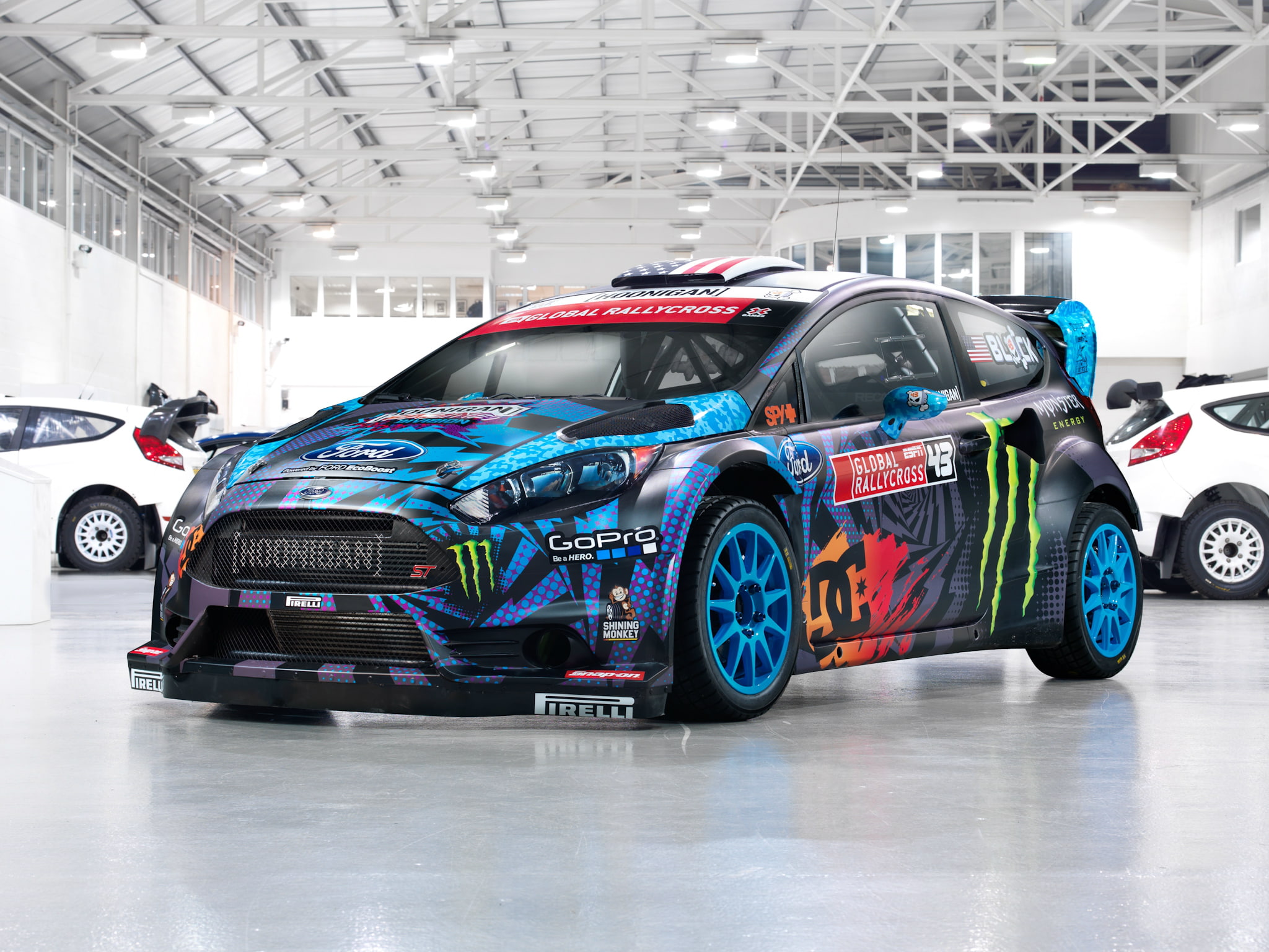tuning, fiesta, rallycross, 1080P, rx43, racing, race, ford, 2013, s t, HD Wallpaper