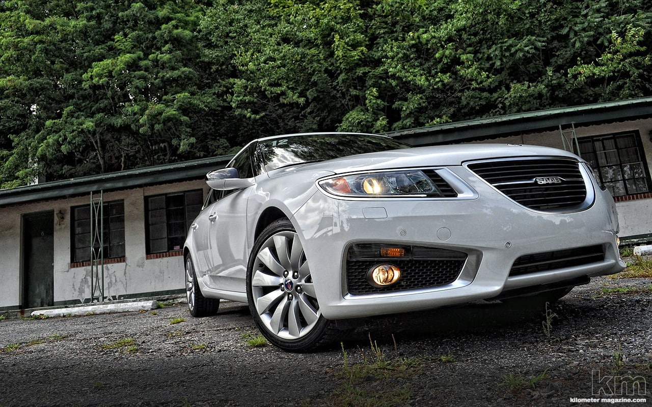 white, car, saab, 720P, Saab 9-5, HD Wallpaper