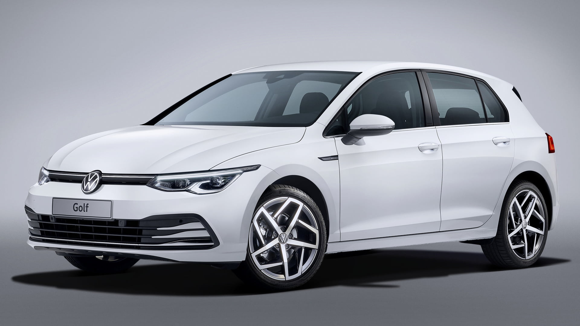 Volkswagen, Compact Car, Hatchback, 1080P, White Car, Car, Volkswagen Golf Mk7, HD Wallpaper