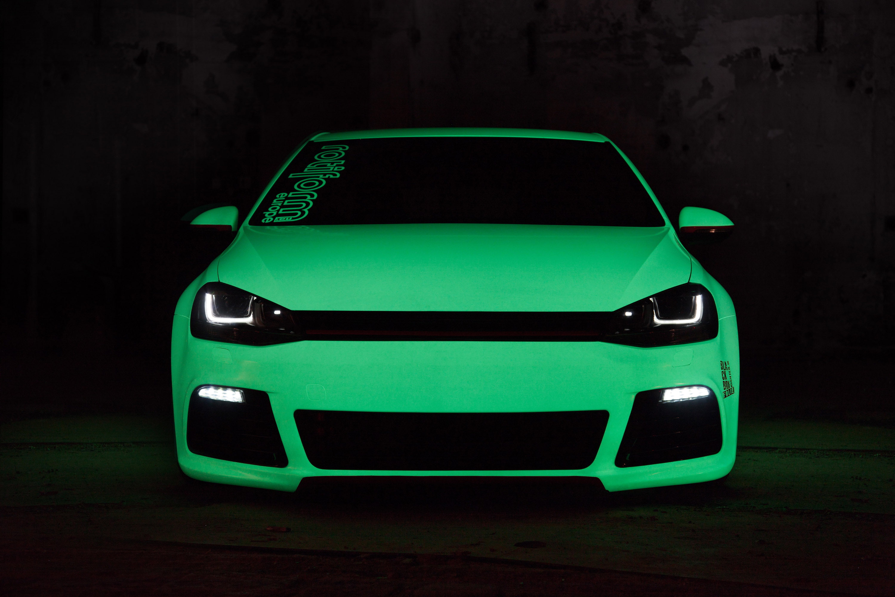 volkswagen, vii, tuning, light tron, golf, 2K, 2013, HD Wallpaper