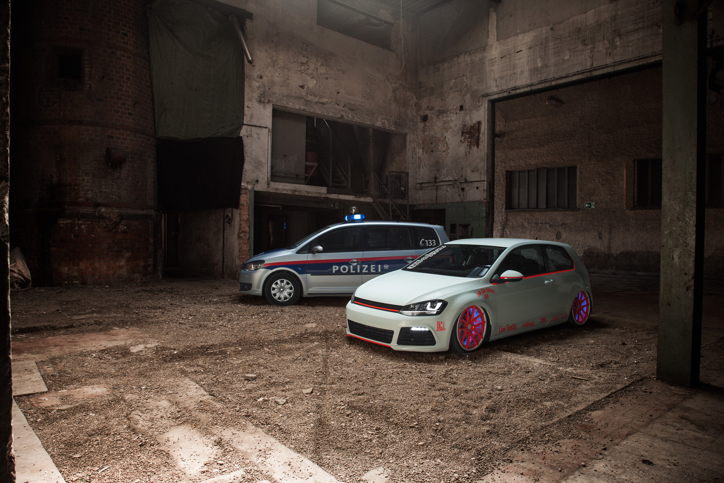 volkswagen, vii, golf, light tron, 2K, tuning, 2013, HD Wallpaper